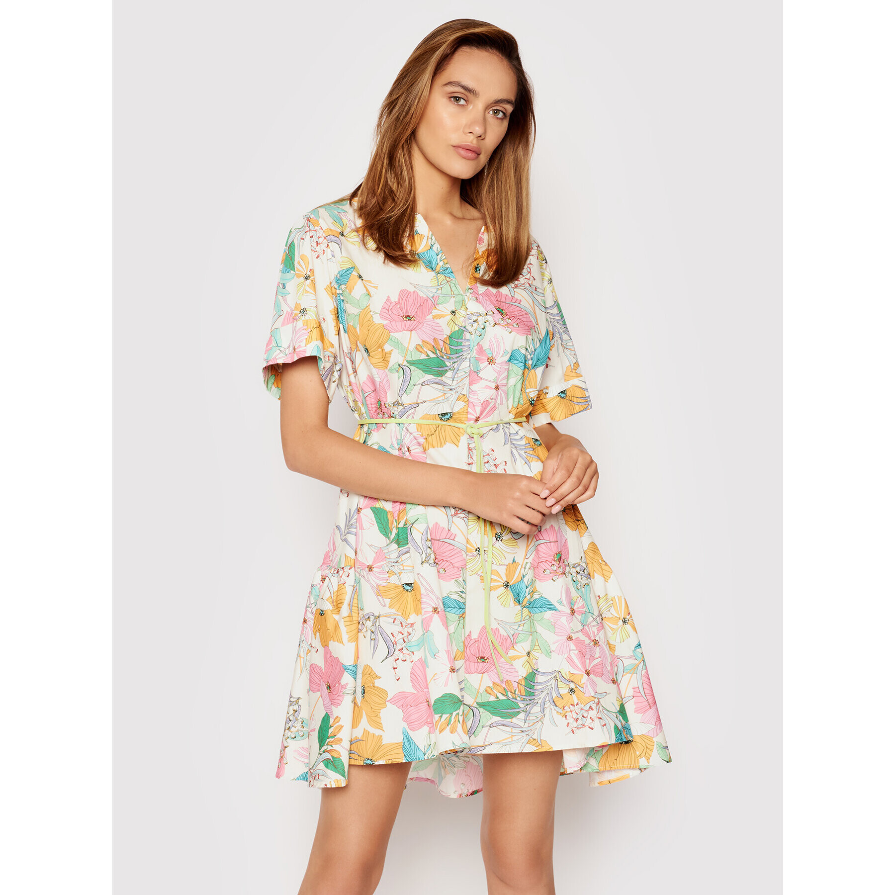 Imperial Лятна рокля AAXTBSY Бежов Relaxed Fit - Pepit.bg