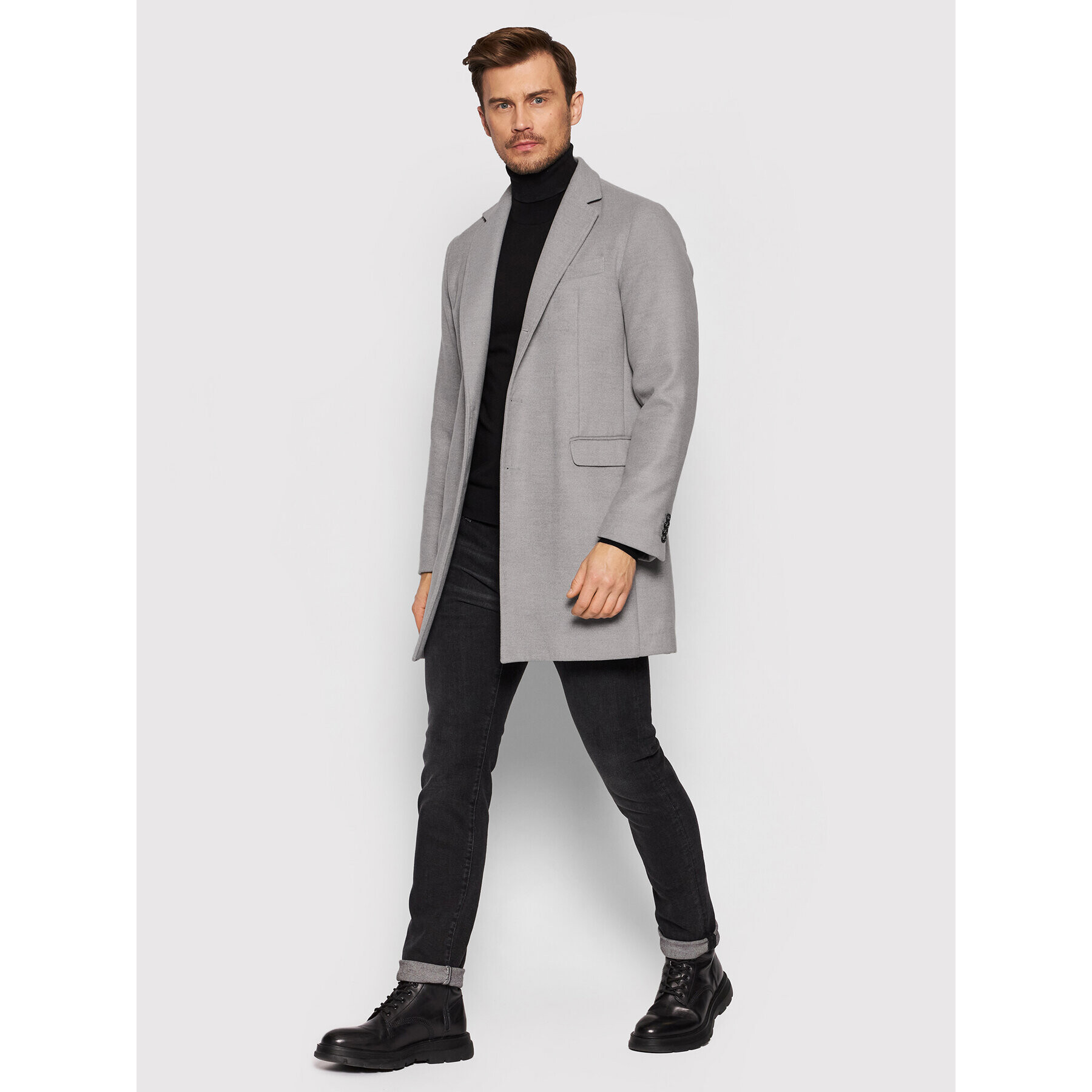 Imperial Преходно палто K5441K2118 Сив Regular Fit - Pepit.bg