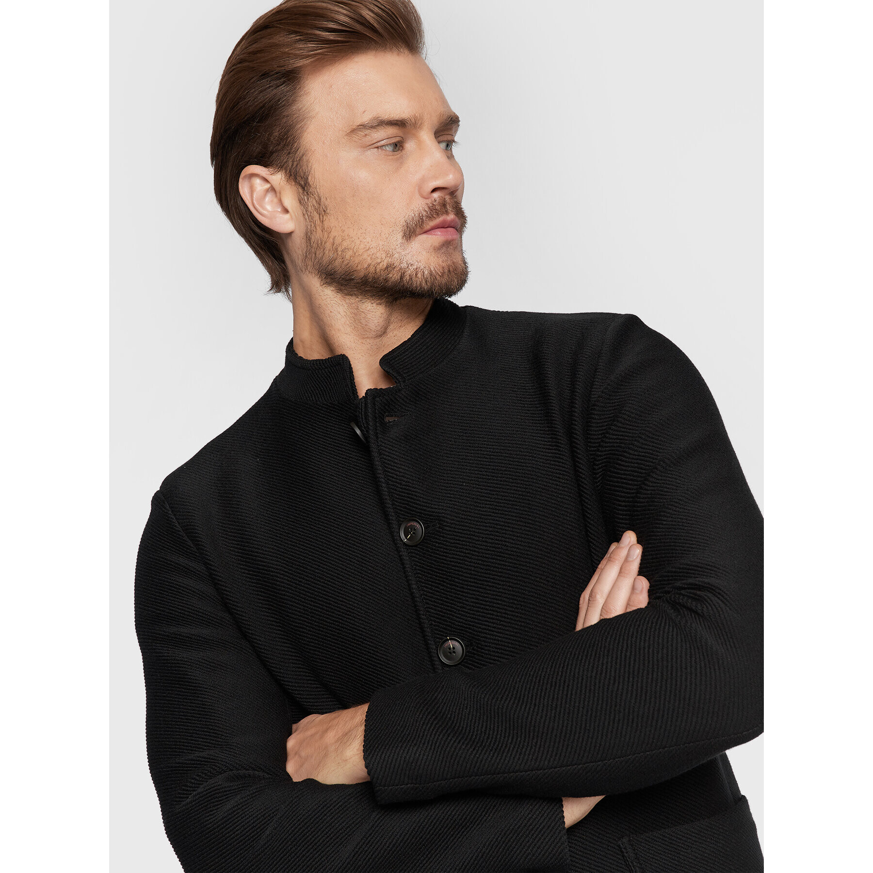 Imperial Преходно яке JZ3NEQR Черен Regular Fit - Pepit.bg
