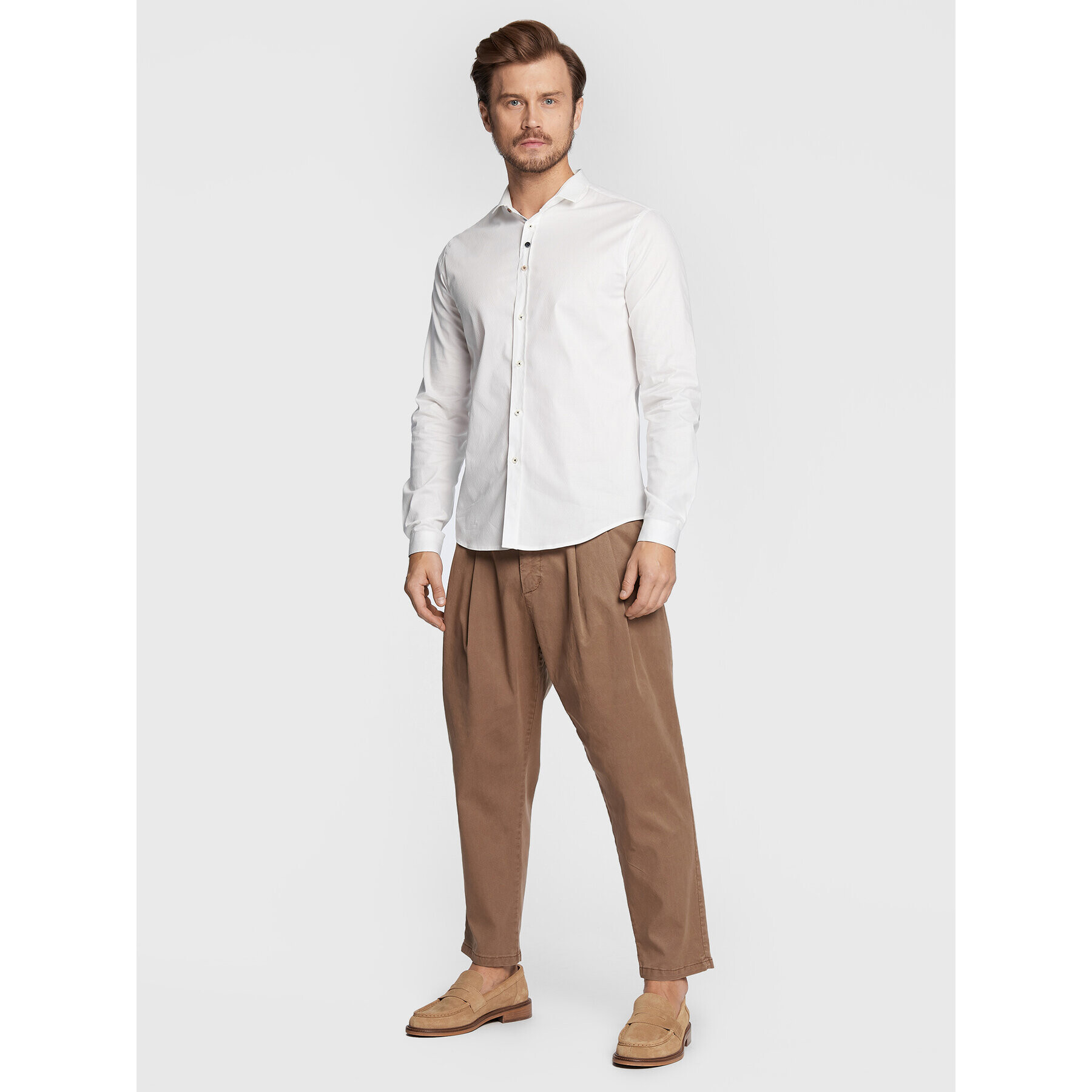 Imperial Риза C6407I201 Бял Regular Fit - Pepit.bg