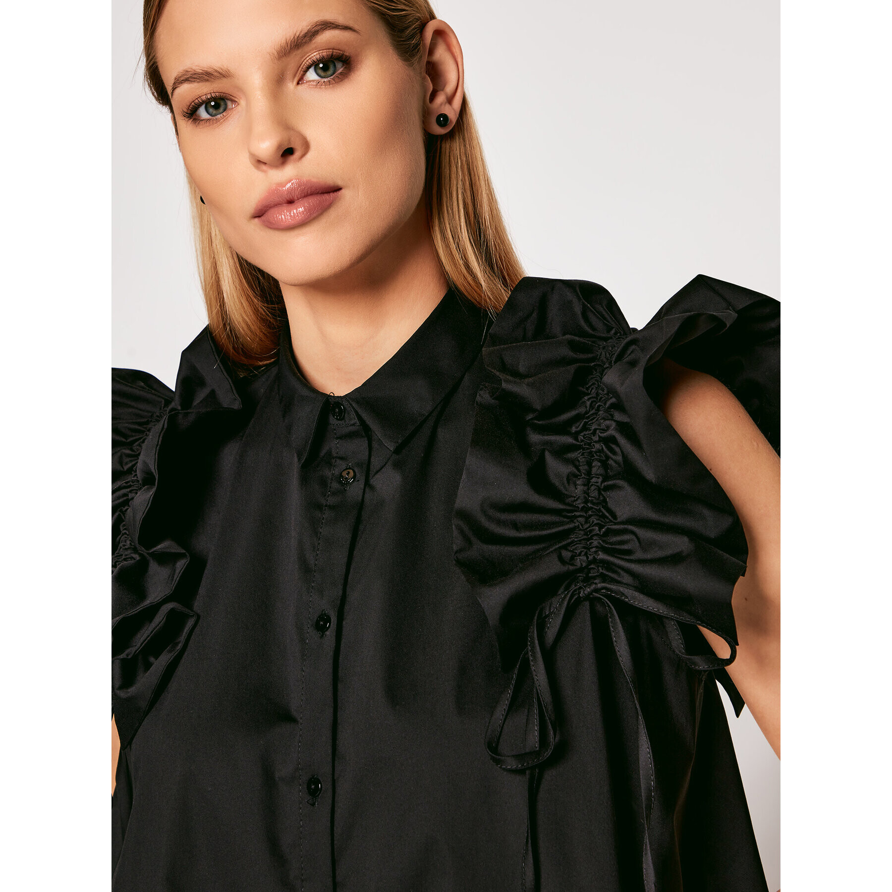 Imperial Рокля тип риза AA5TBBE Черен Regular Fit - Pepit.bg