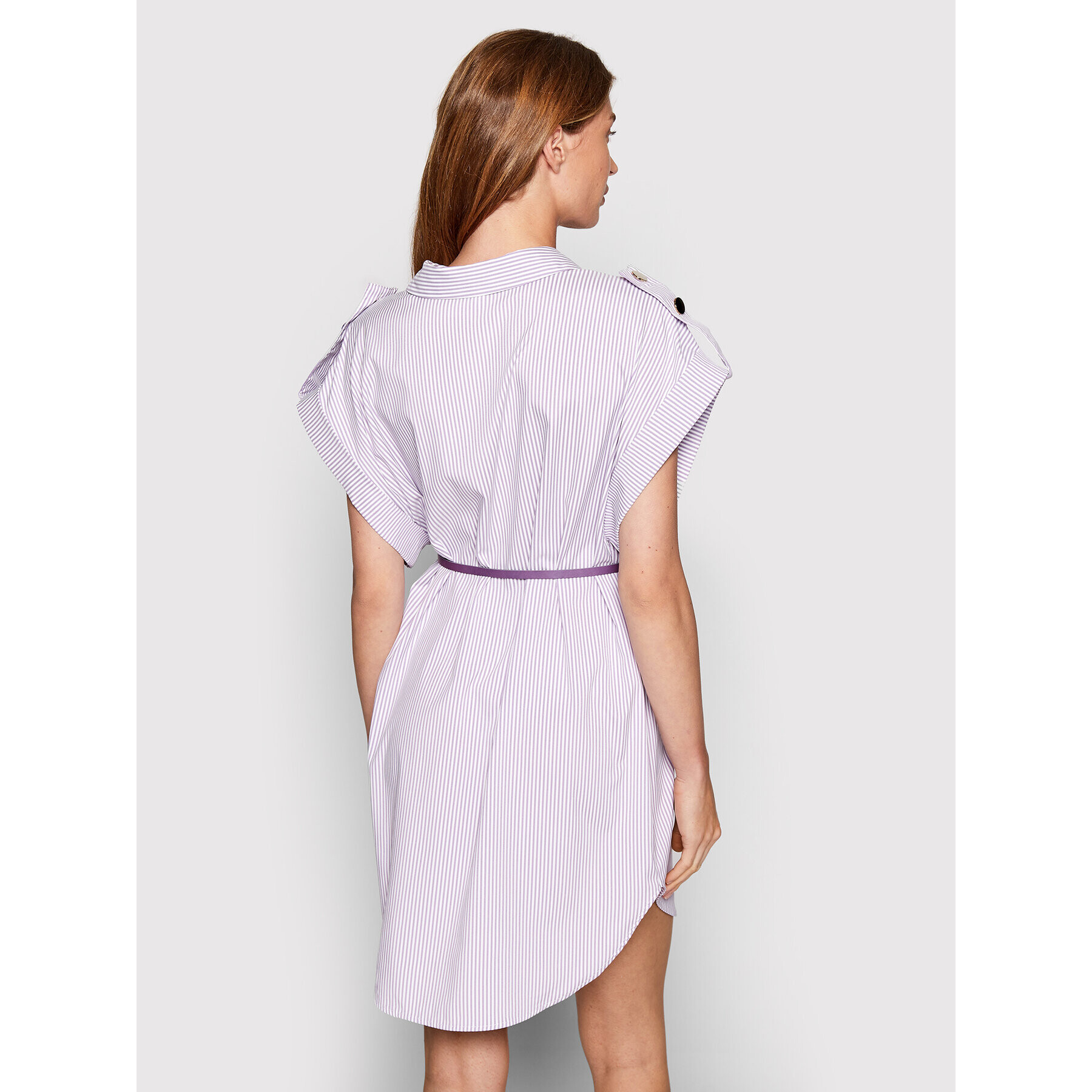 Imperial Рокля тип риза ACORDPA Виолетов Regular Fit - Pepit.bg