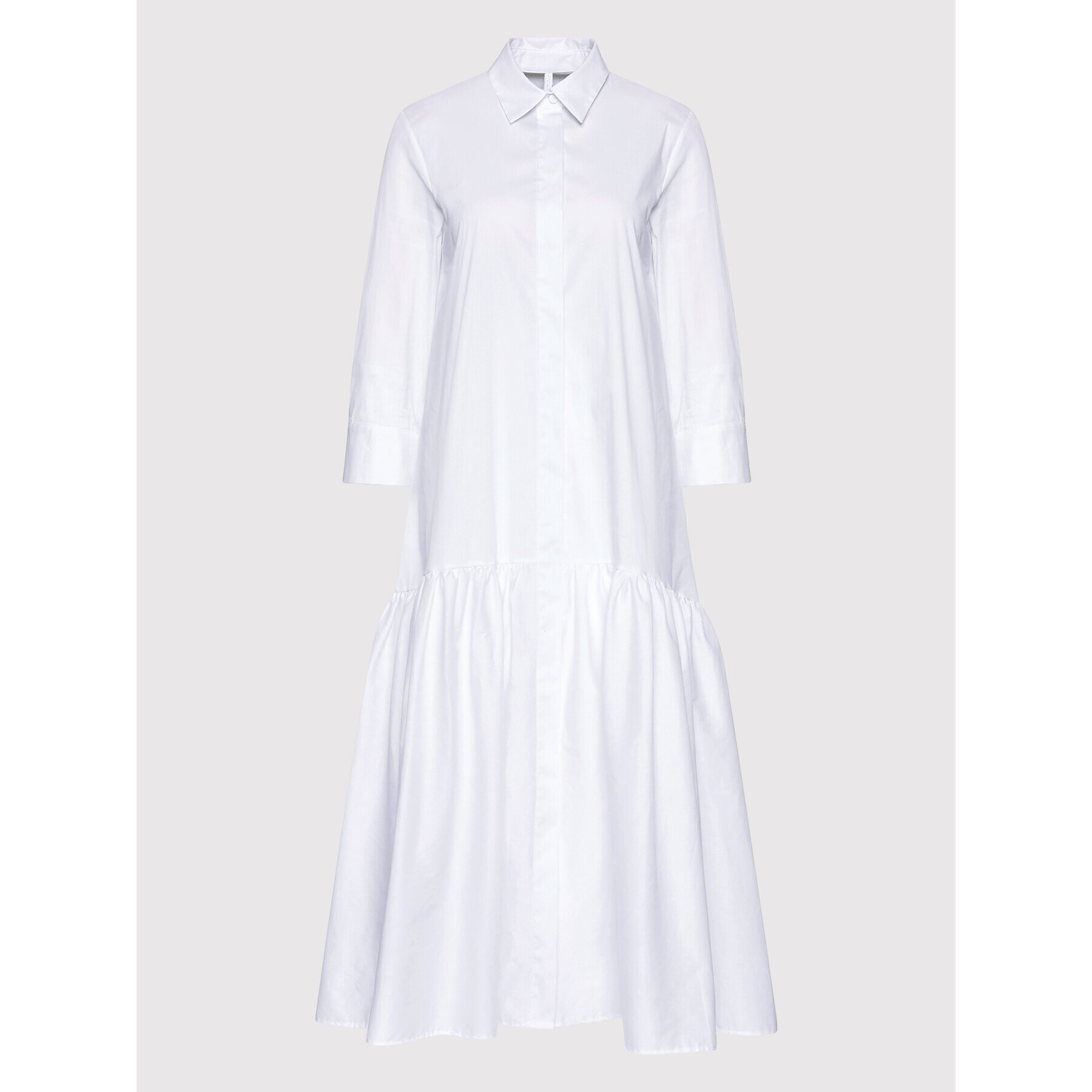 Imperial Рокля тип риза A9MYDAS Бял Relaxed Fit - Pepit.bg