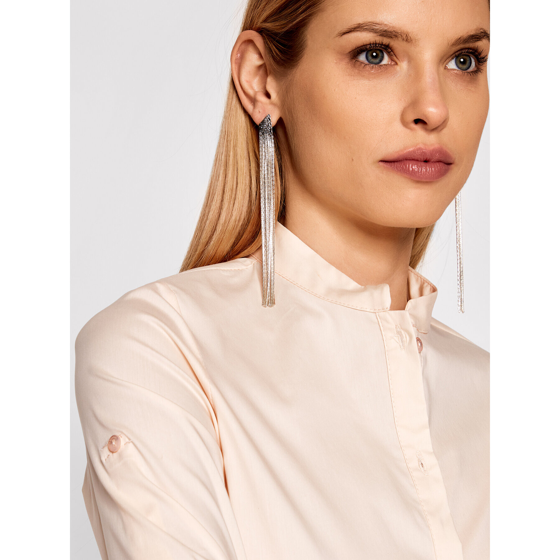 Imperial Рокля тип риза AA7PBBE Бежов Relaxed Fit - Pepit.bg