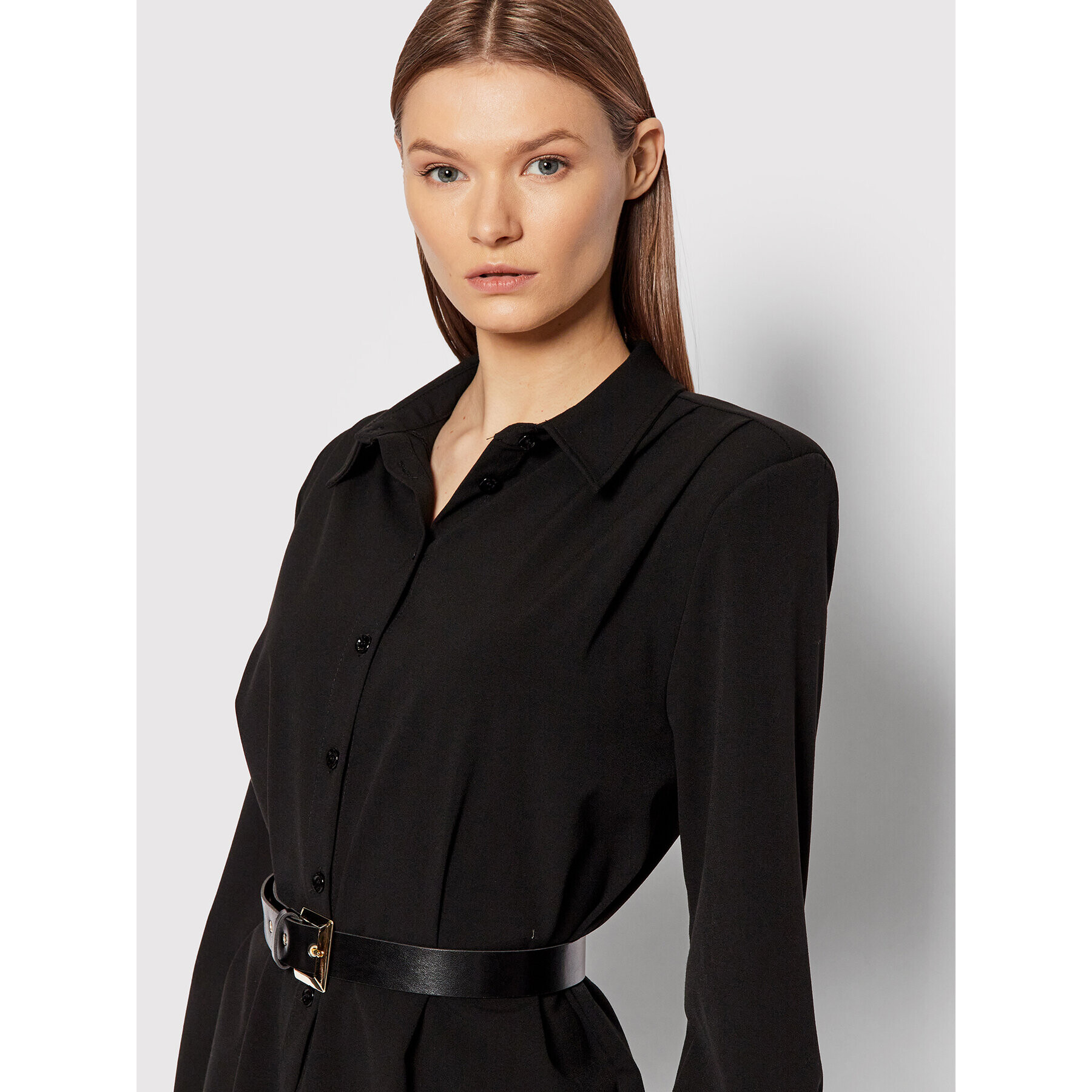 Imperial Рокля тип риза ACFHCME Черен Regular Fit - Pepit.bg