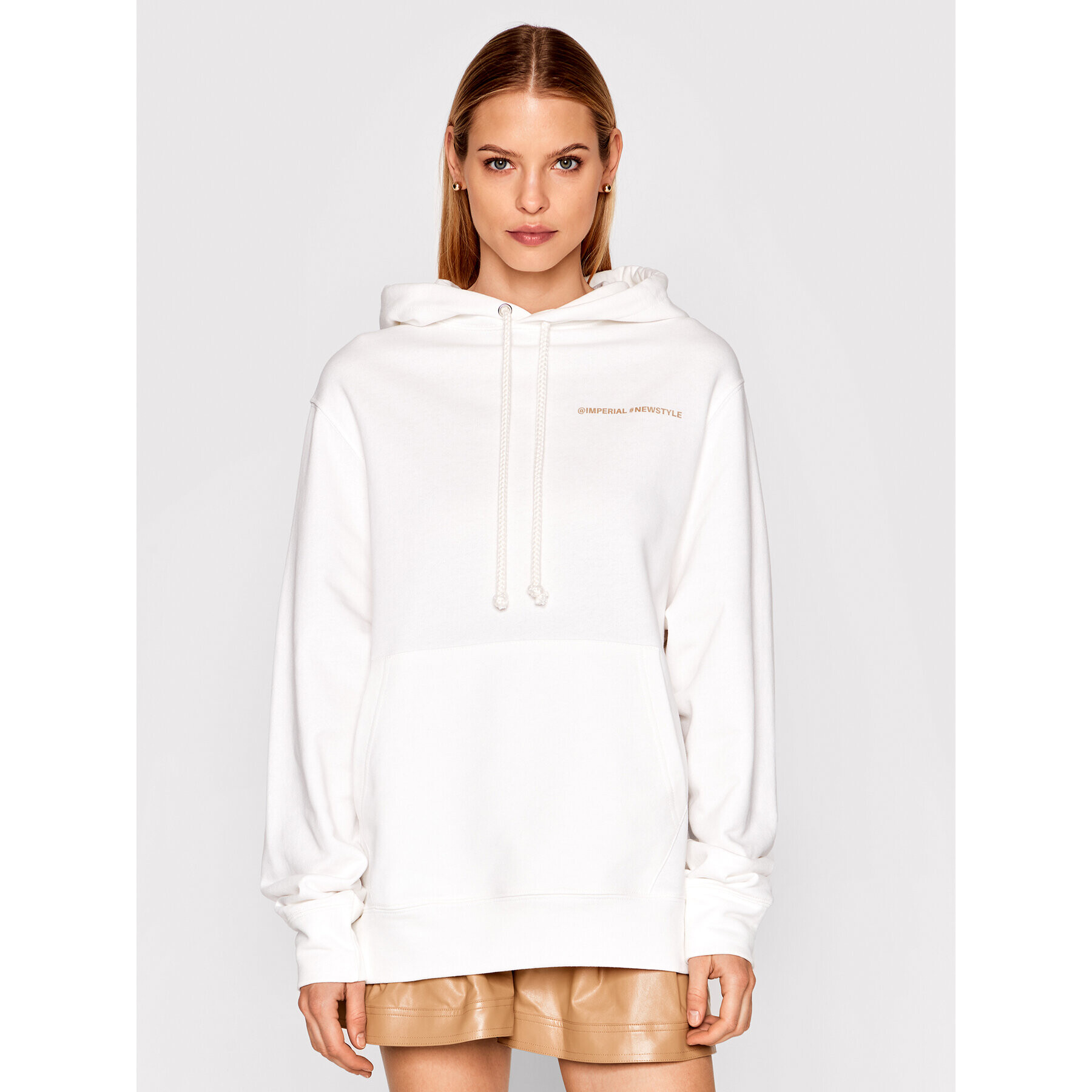 Imperial Суитшърт FB91BAYSTI Бял Relaxed Fit - Pepit.bg