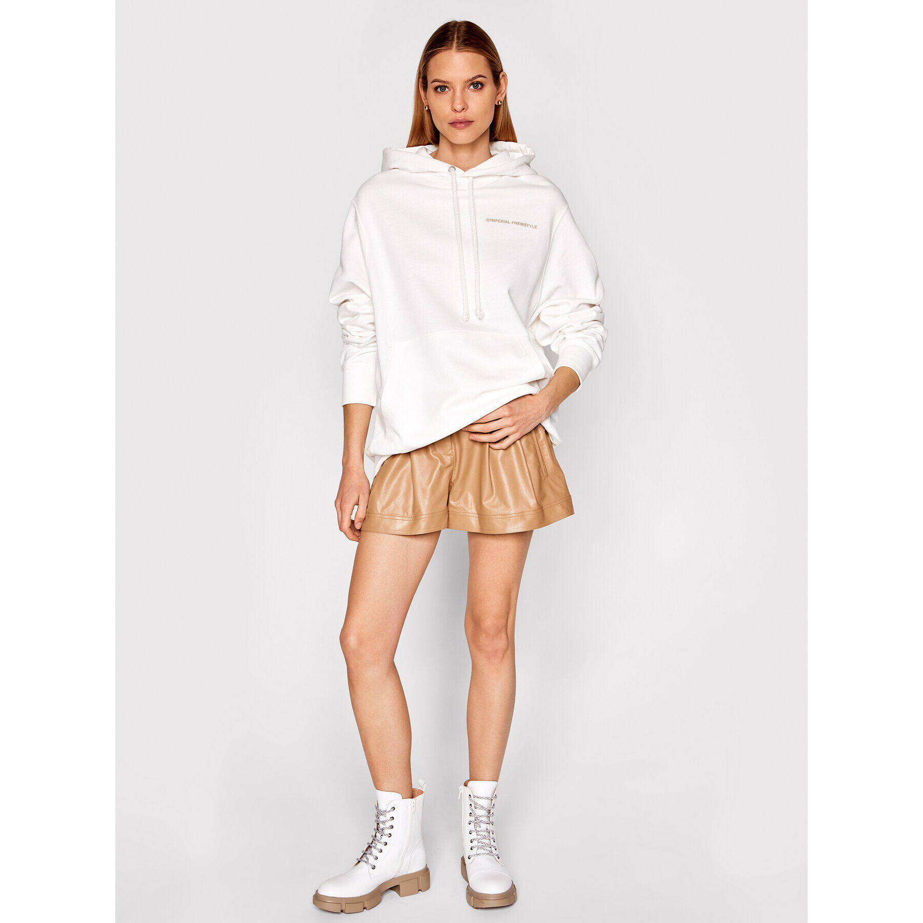 Imperial Суитшърт FB91BAYSTI Бял Relaxed Fit - Pepit.bg