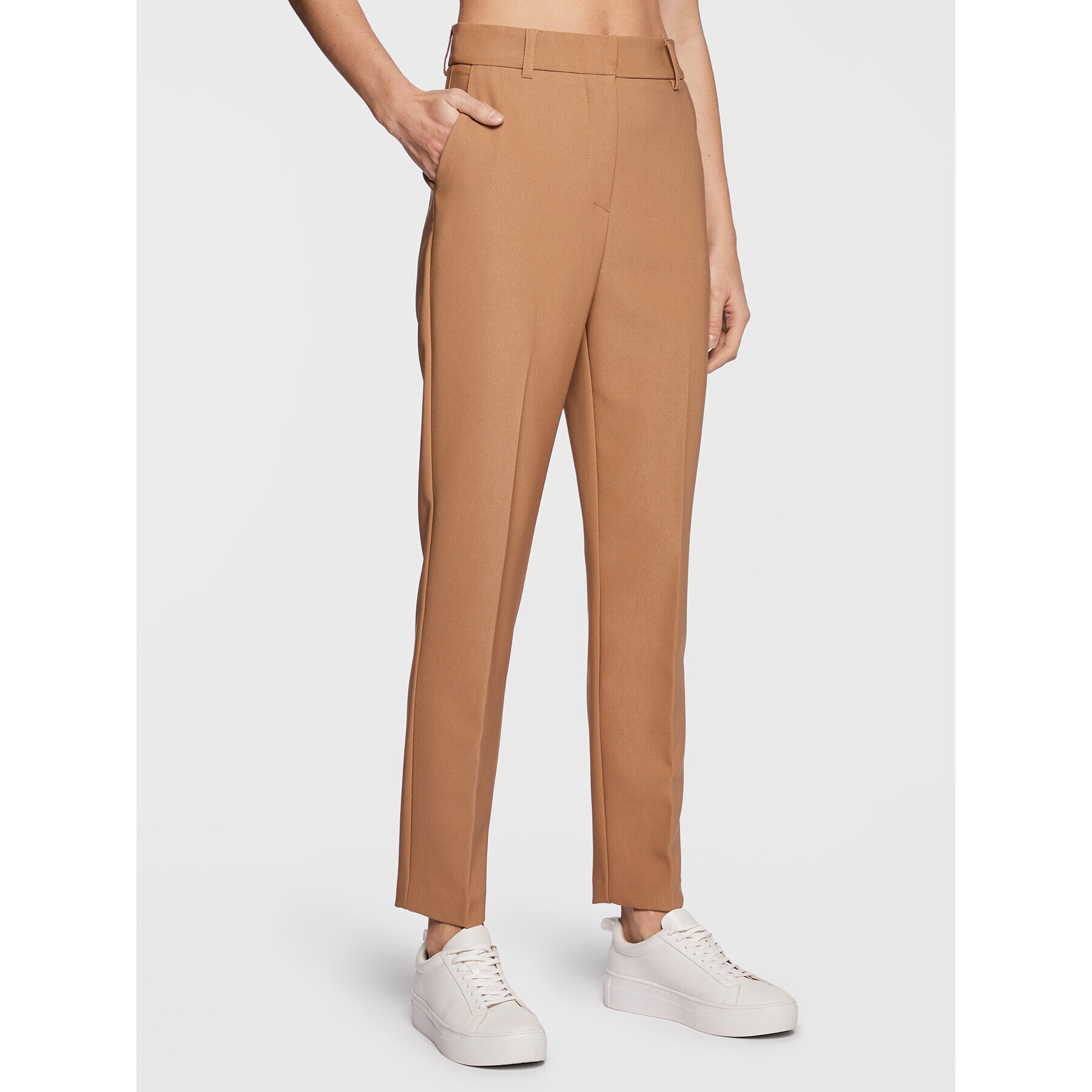 Imperial Текстилни панталони P3W4EEY Бежов Slim Fit - Pepit.bg