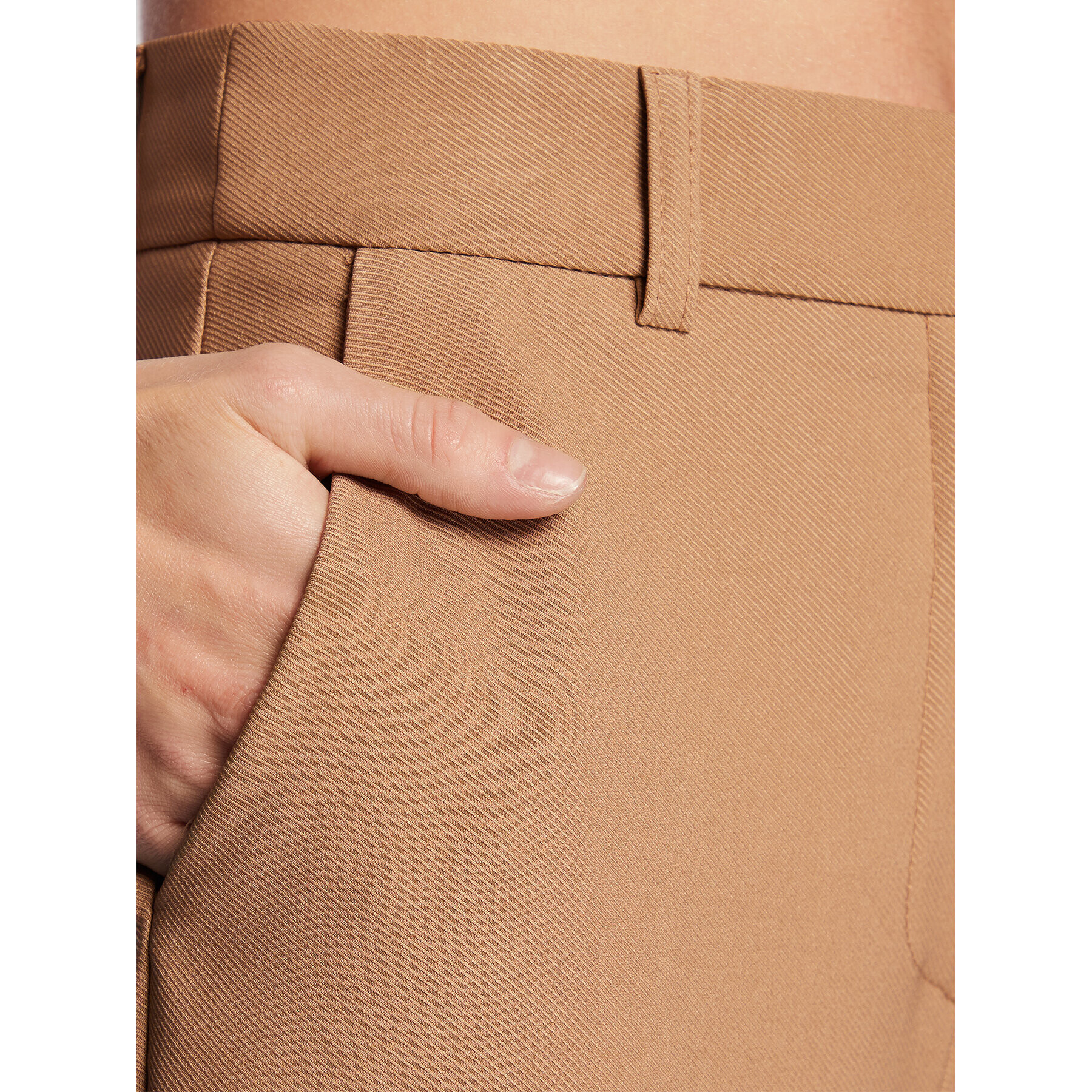 Imperial Текстилни панталони P3W4EEY Бежов Slim Fit - Pepit.bg