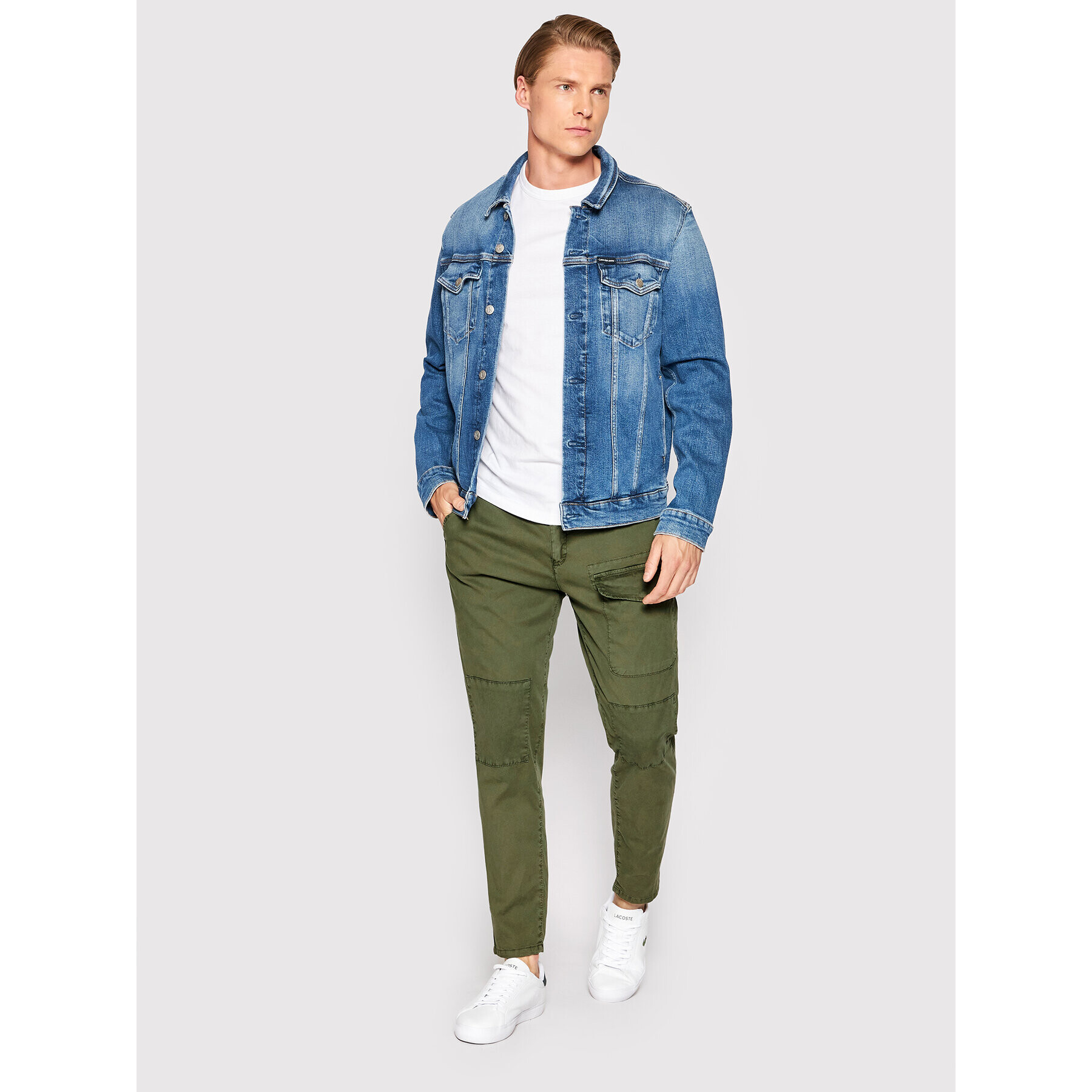 Imperial Текстилни панталони P640315503 Зелен Regular Fit - Pepit.bg