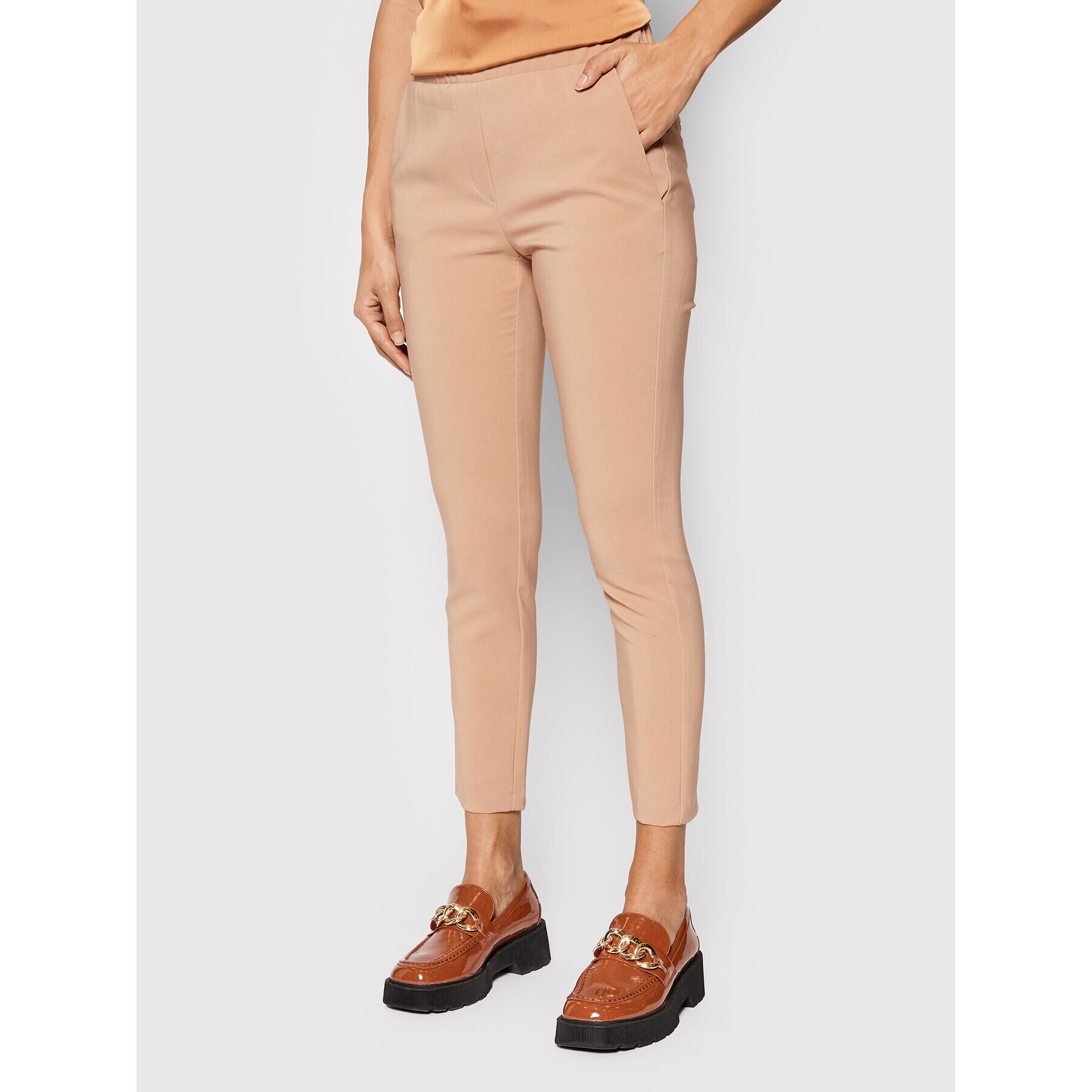 Imperial Текстилни панталони PSR8CCC Бежов Regular Fit - Pepit.bg
