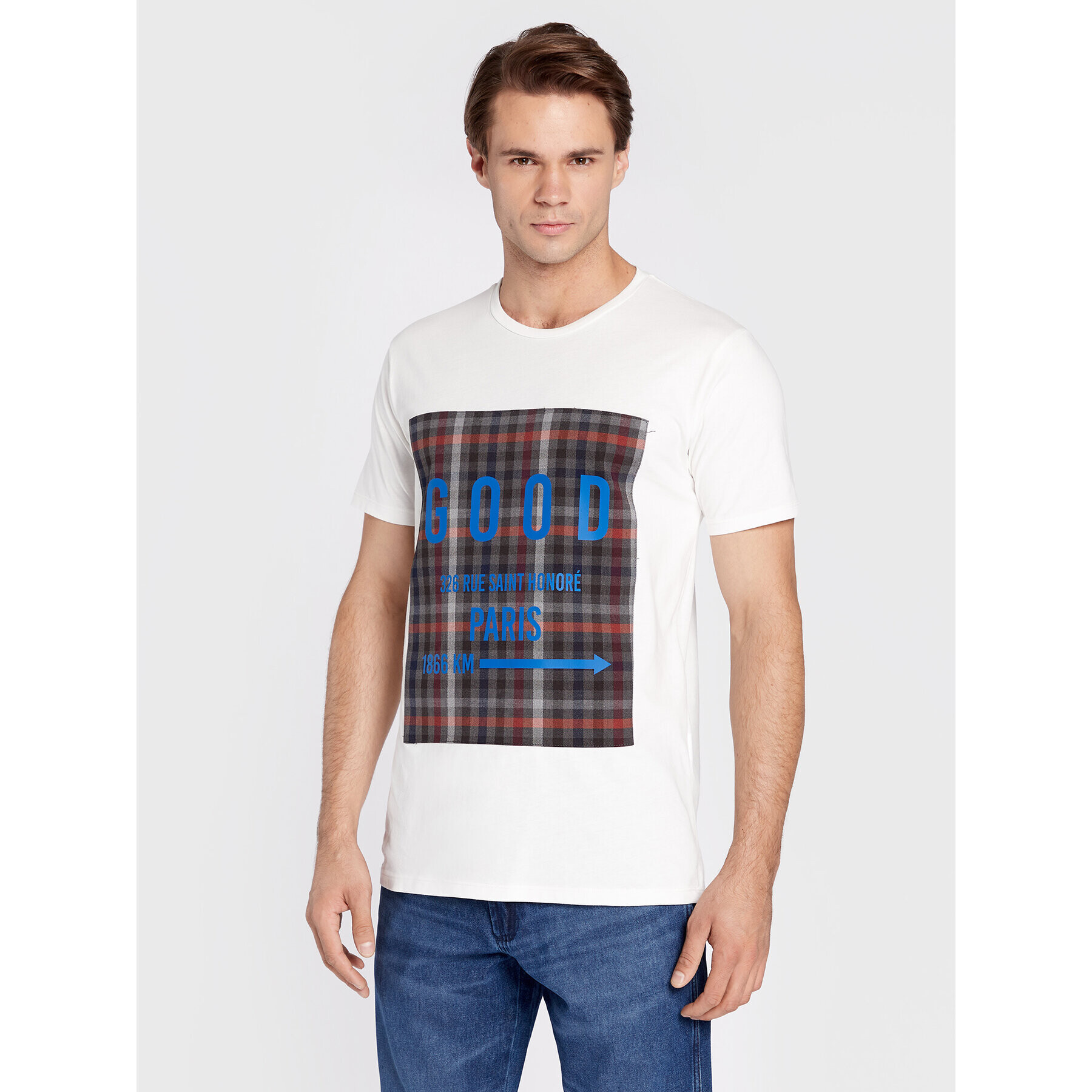 Imperial Тишърт T6410IM194 Бял Regular Fit - Pepit.bg