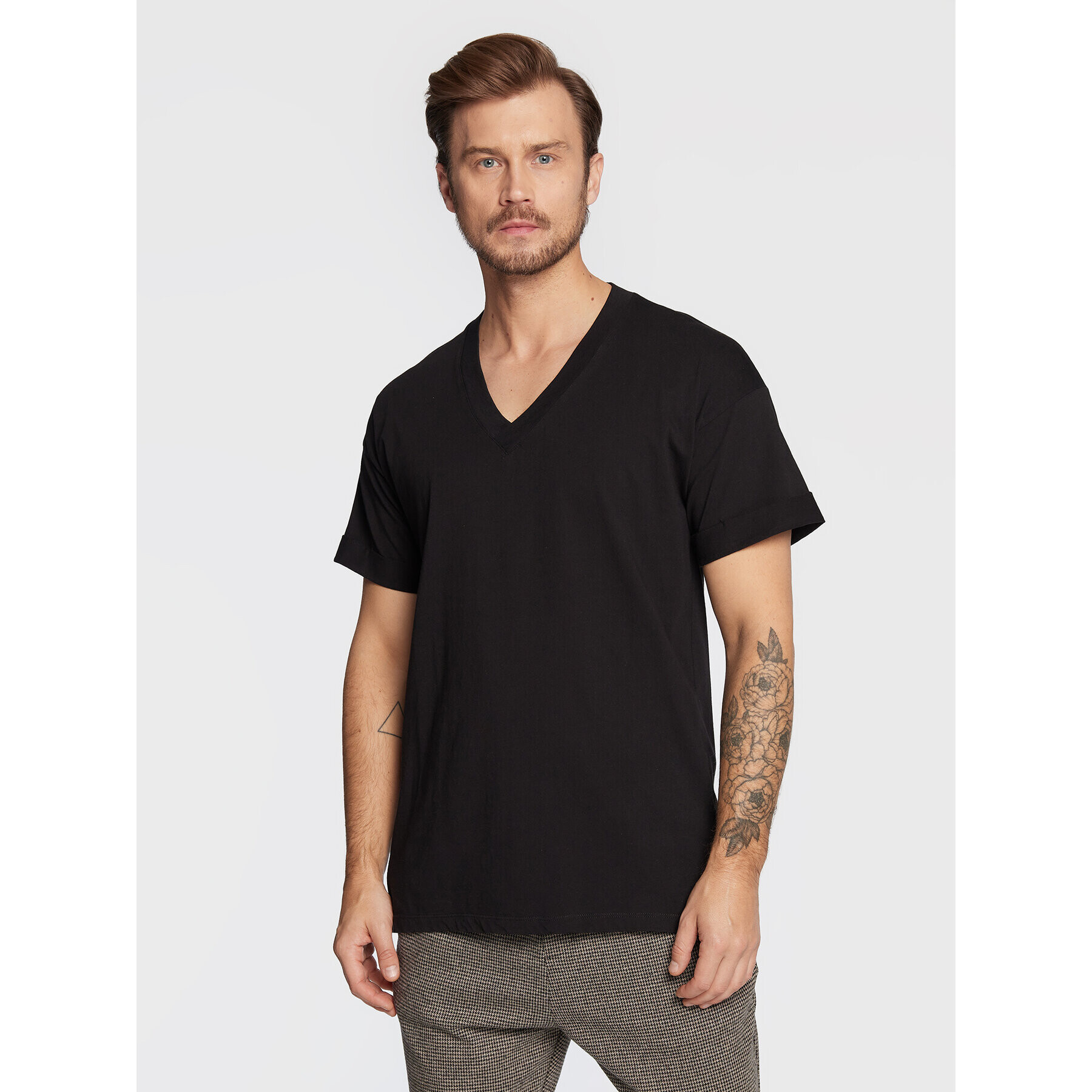 Imperial Тишърт TK25EDTL Черен Relaxed Fit - Pepit.bg
