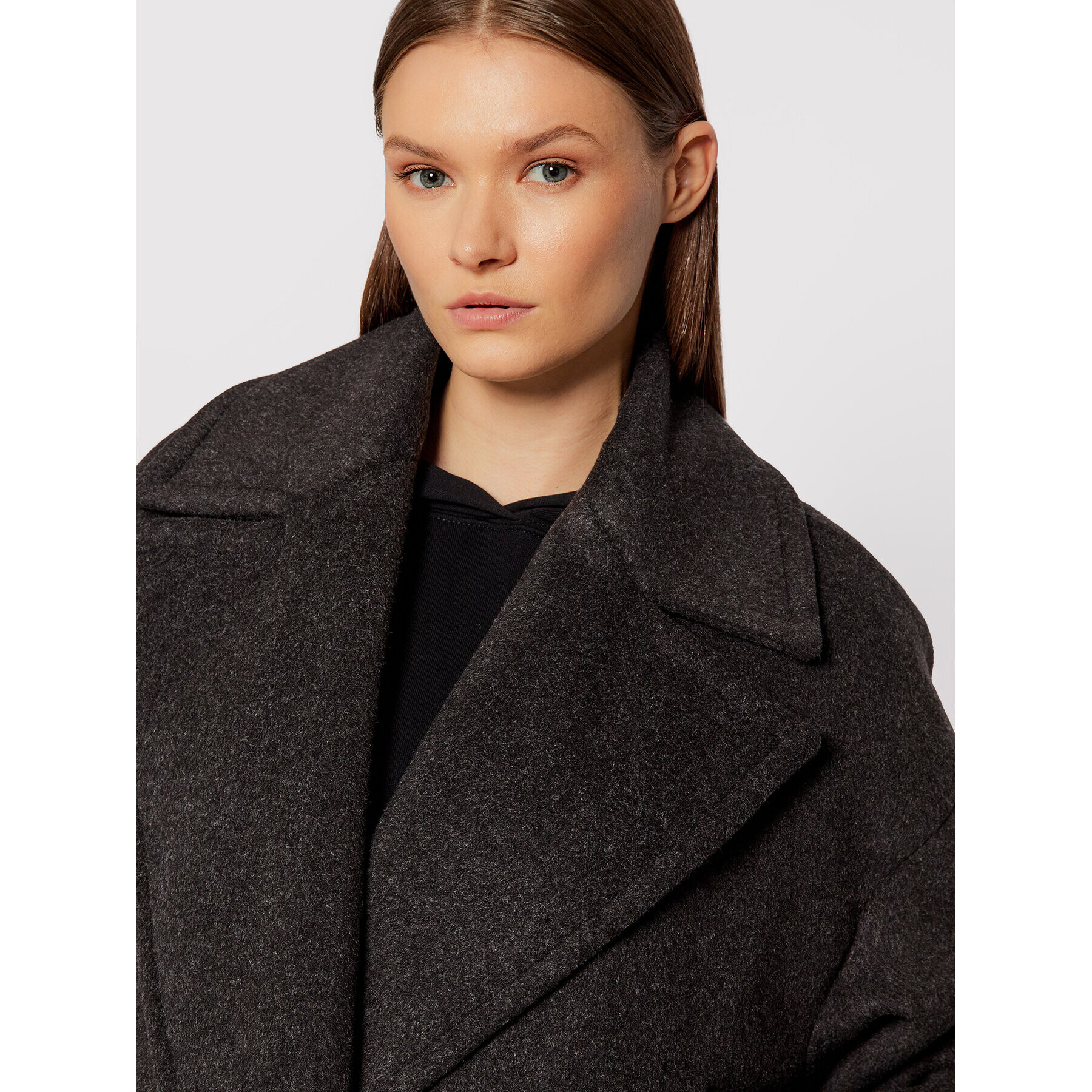 Imperial Зимно палто KG26CFX Сив Loose Fit - Pepit.bg