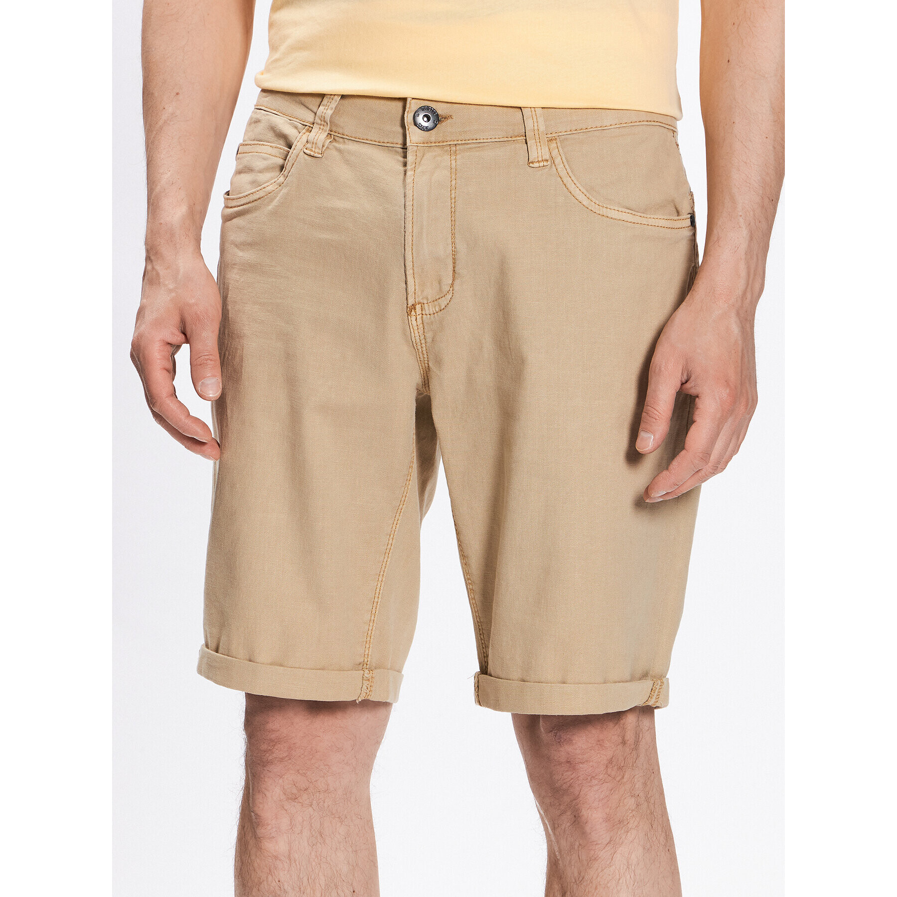 INDICODE Дънкови шорти Ayman 70-577 Кафяв Regular Fit - Pepit.bg