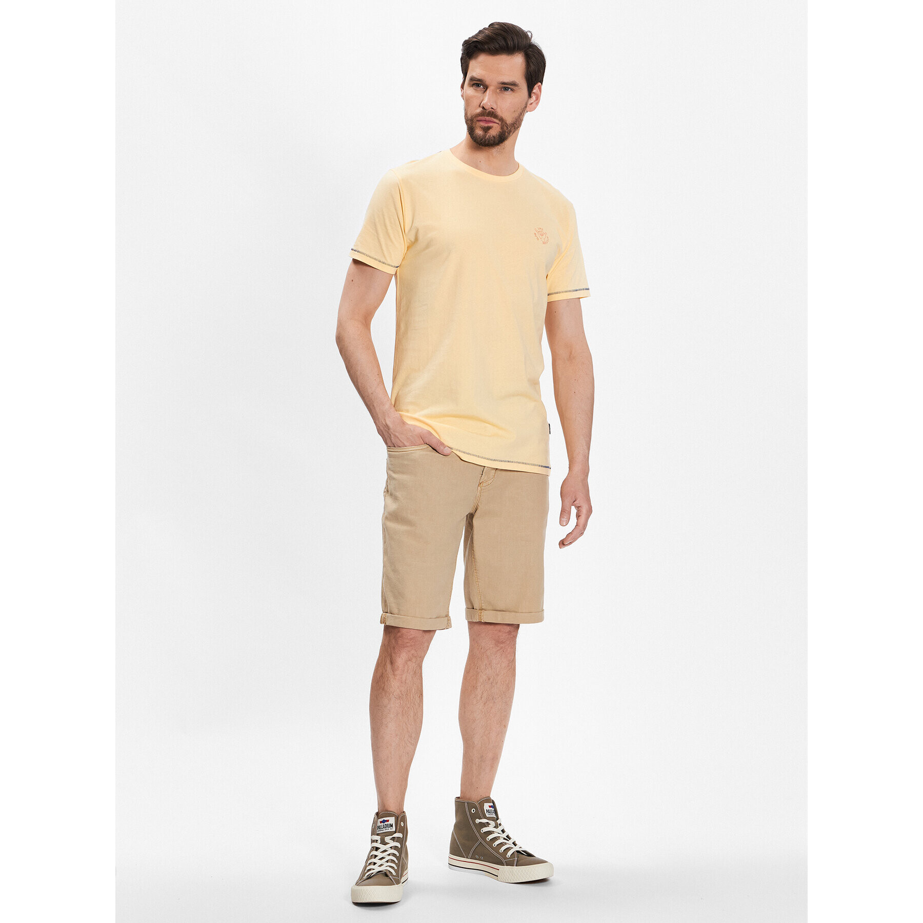 INDICODE Дънкови шорти Ayman 70-577 Кафяв Regular Fit - Pepit.bg