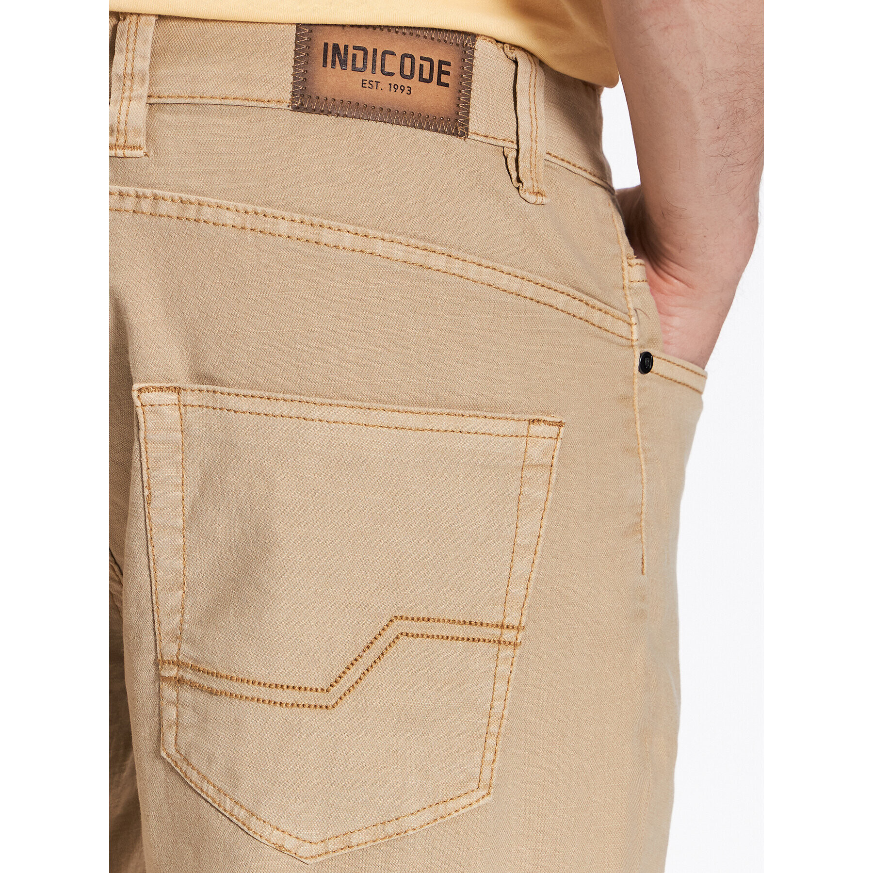 INDICODE Дънкови шорти Ayman 70-577 Кафяв Regular Fit - Pepit.bg