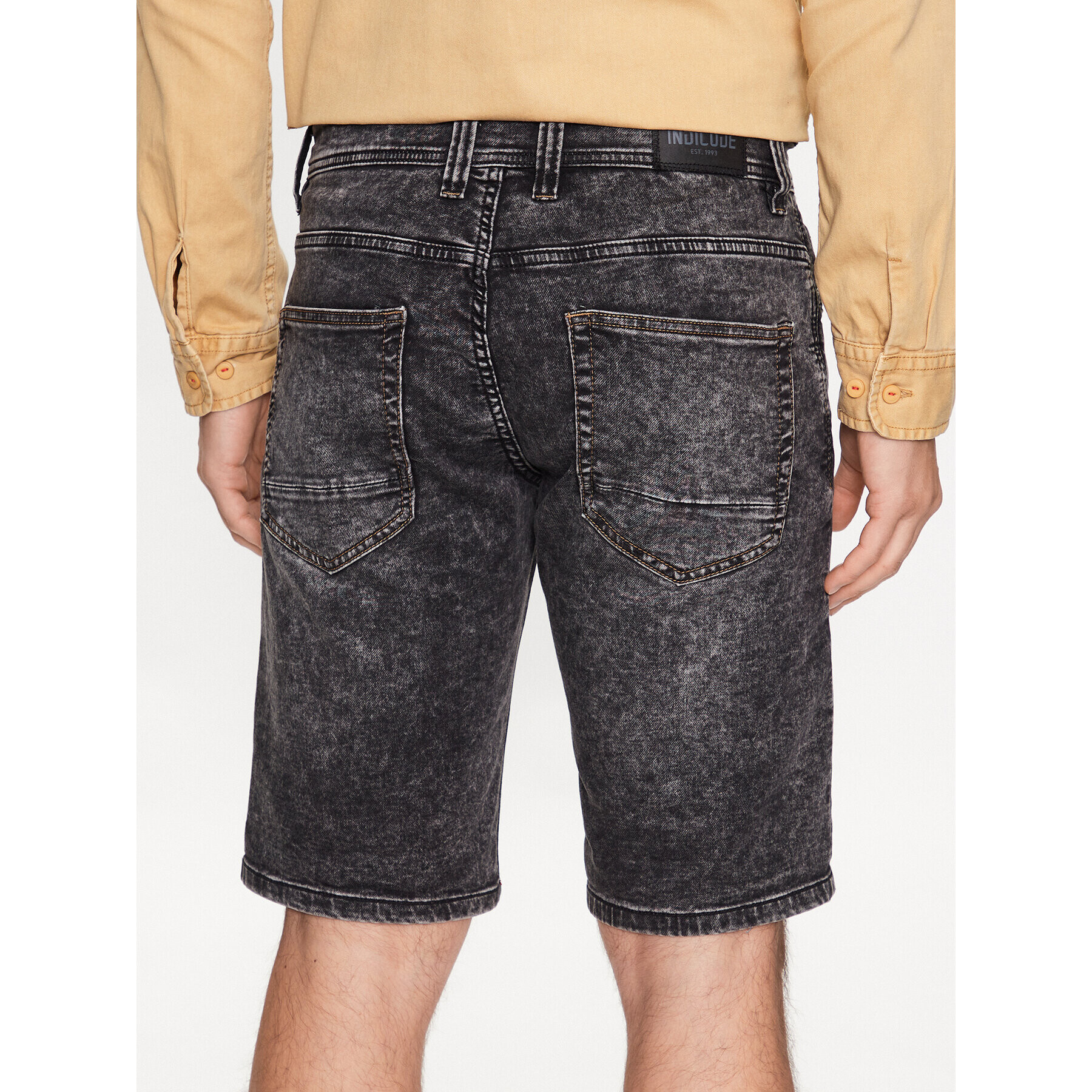 INDICODE Дънкови шорти Delmare 70-682 Черен Regular Fit - Pepit.bg