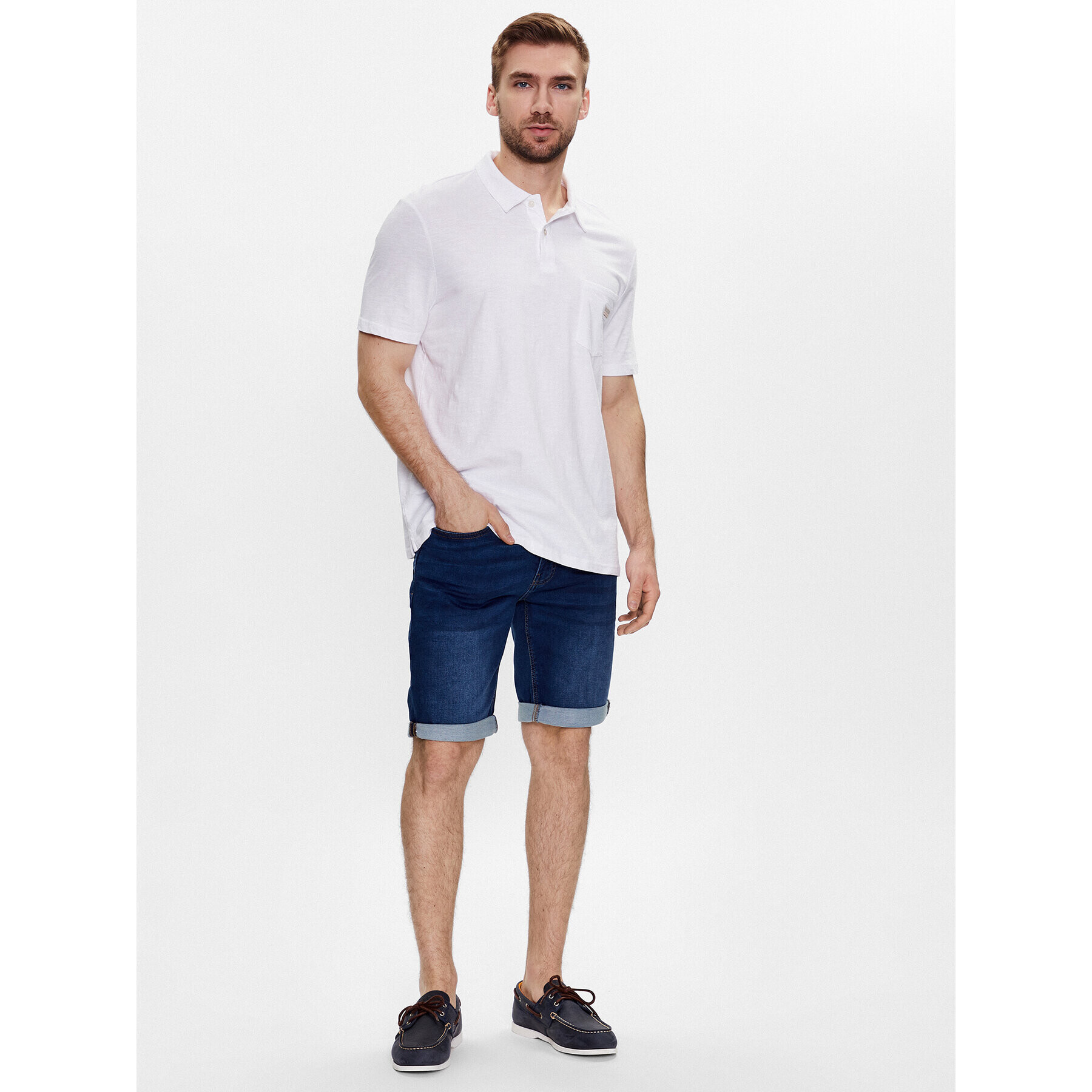 INDICODE Дънкови шорти Delmare 70-682 Син Regular Fit - Pepit.bg