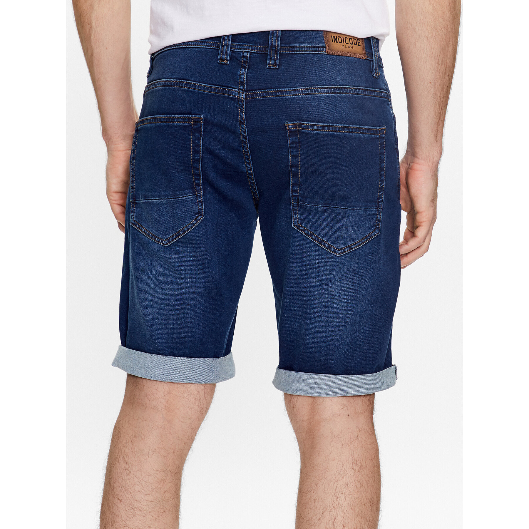 INDICODE Дънкови шорти Delmare 70-682 Син Regular Fit - Pepit.bg