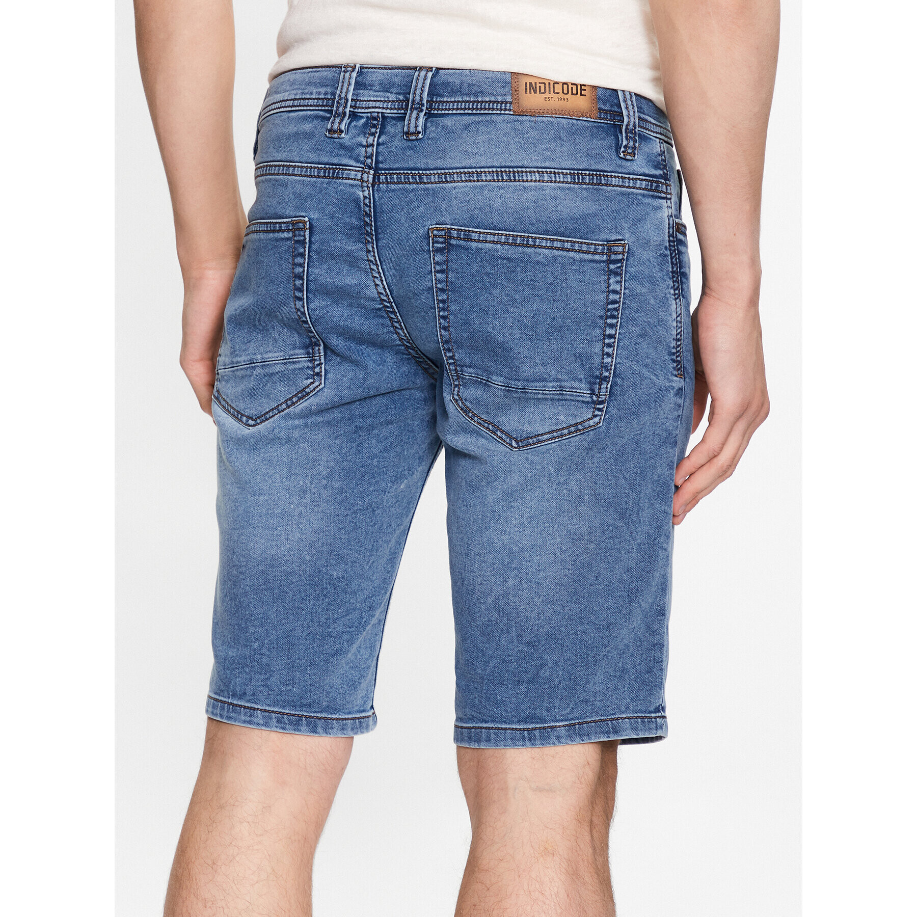 INDICODE Дънкови шорти Delmare 70-682 Син Regular Fit - Pepit.bg