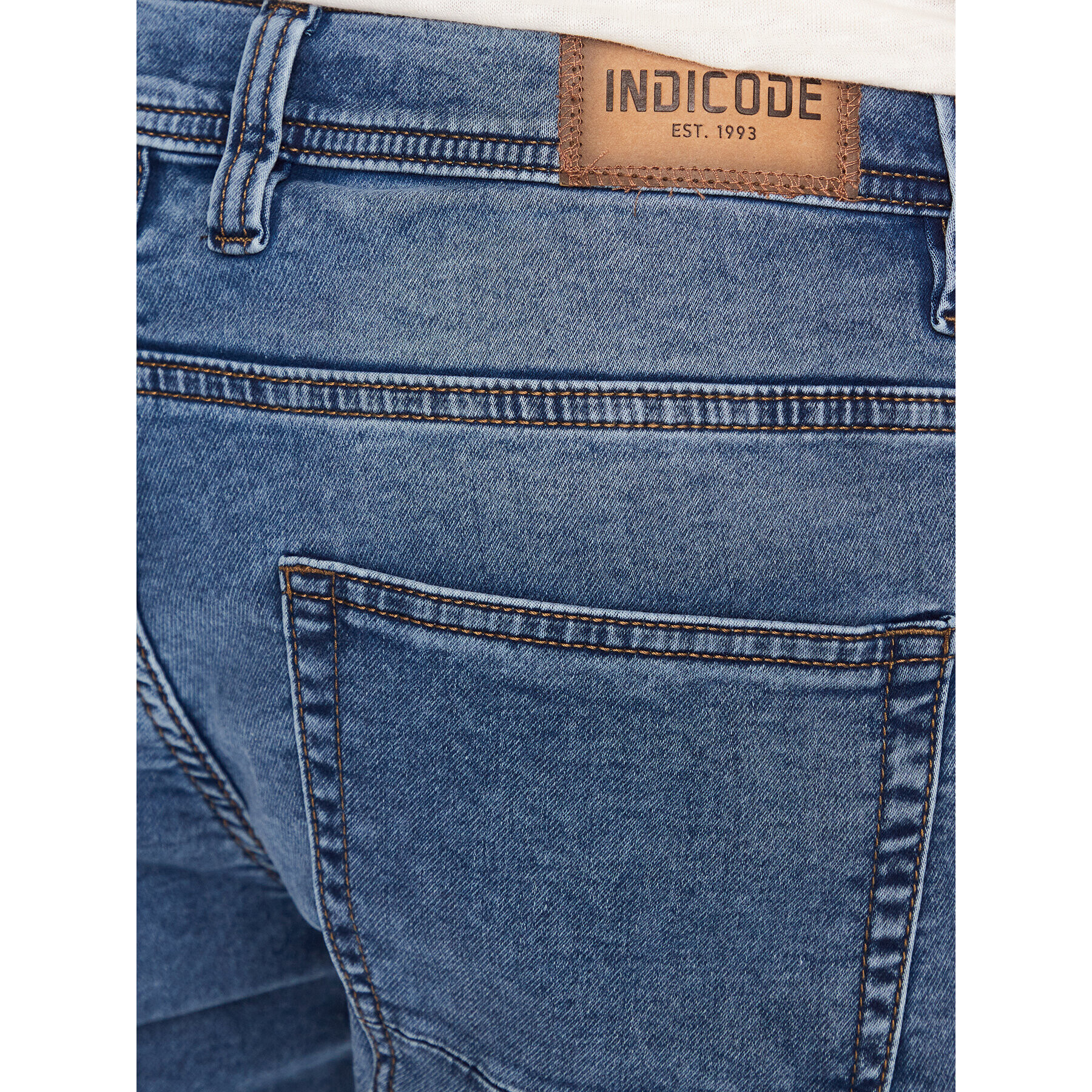 INDICODE Дънкови шорти Delmare 70-682 Син Regular Fit - Pepit.bg