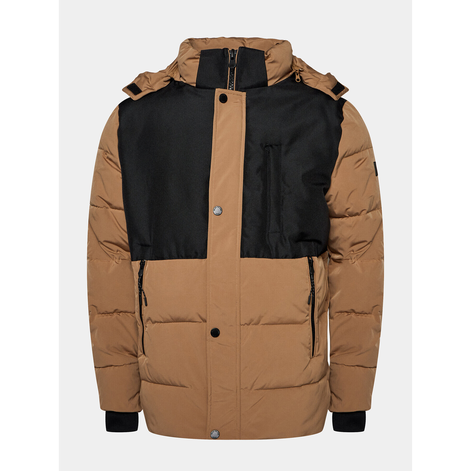 INDICODE Пухено яке Titan 15-755 Кафяв Regular Fit - Pepit.bg