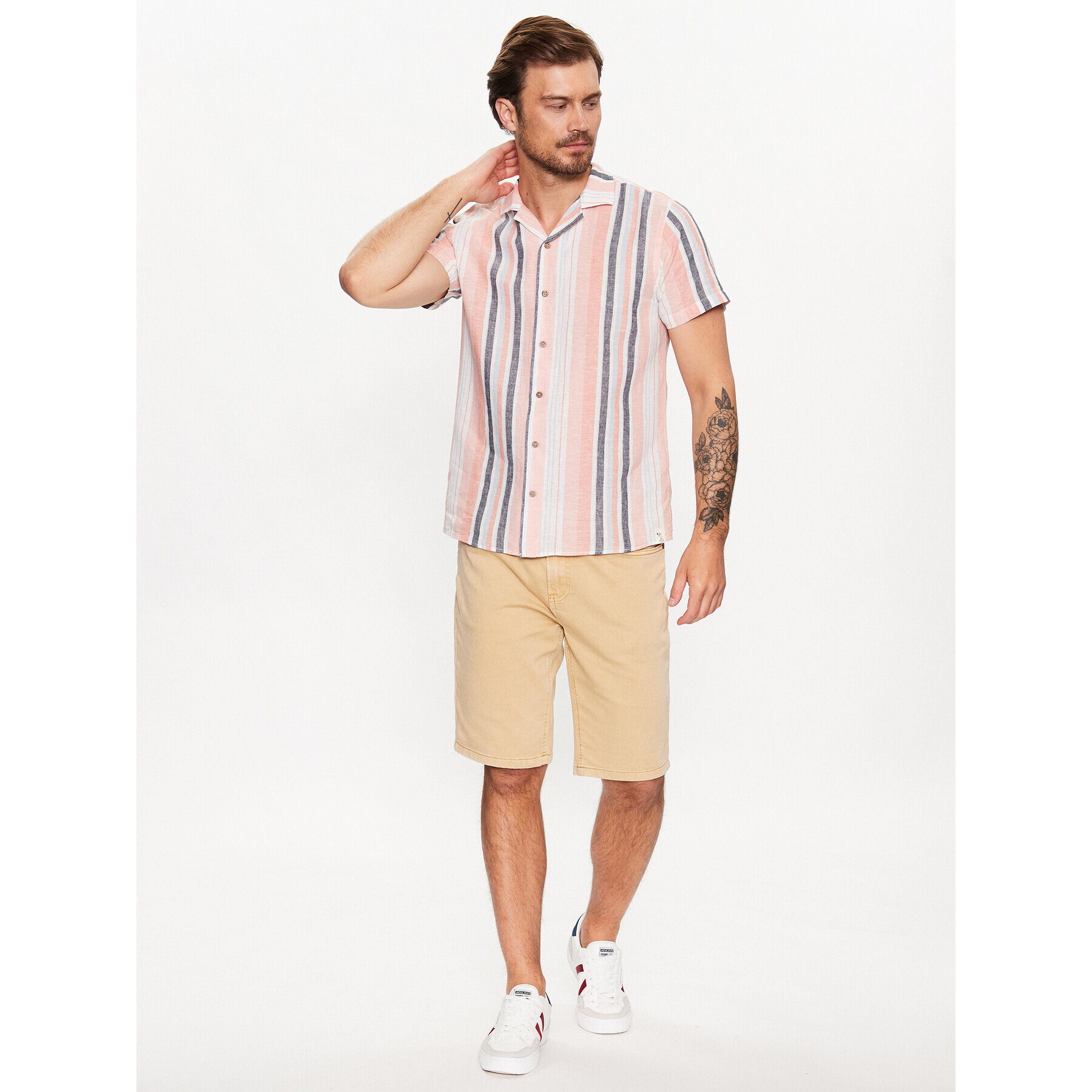 INDICODE Риза Fitzpatrick 20-297 Розов Regular Fit - Pepit.bg