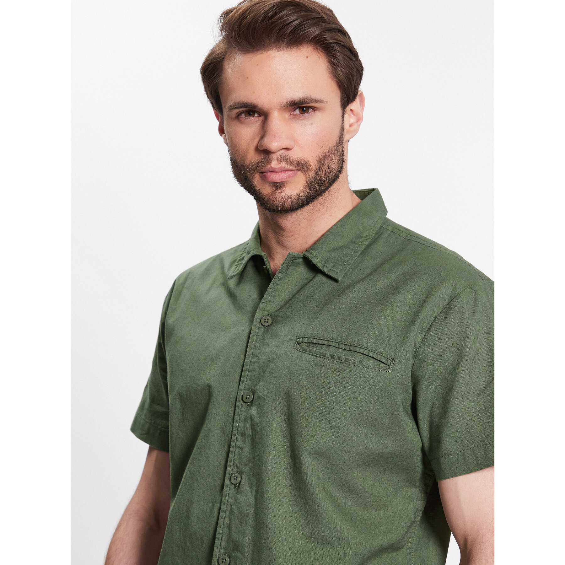 INDICODE Риза Rollo 20-333 Каки Regular Fit - Pepit.bg