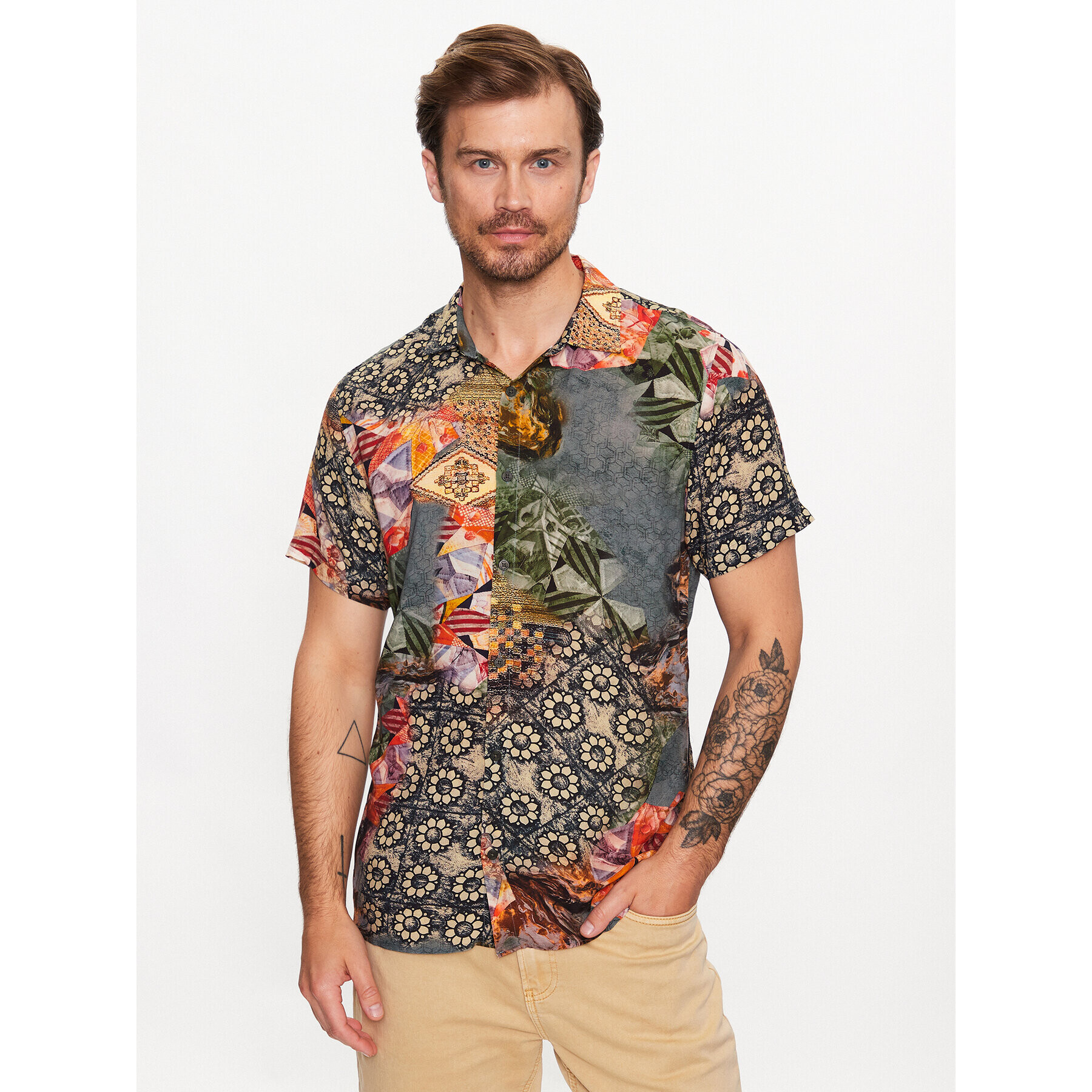 INDICODE Риза Vimmer 20-345 Каки Regular Fit - Pepit.bg