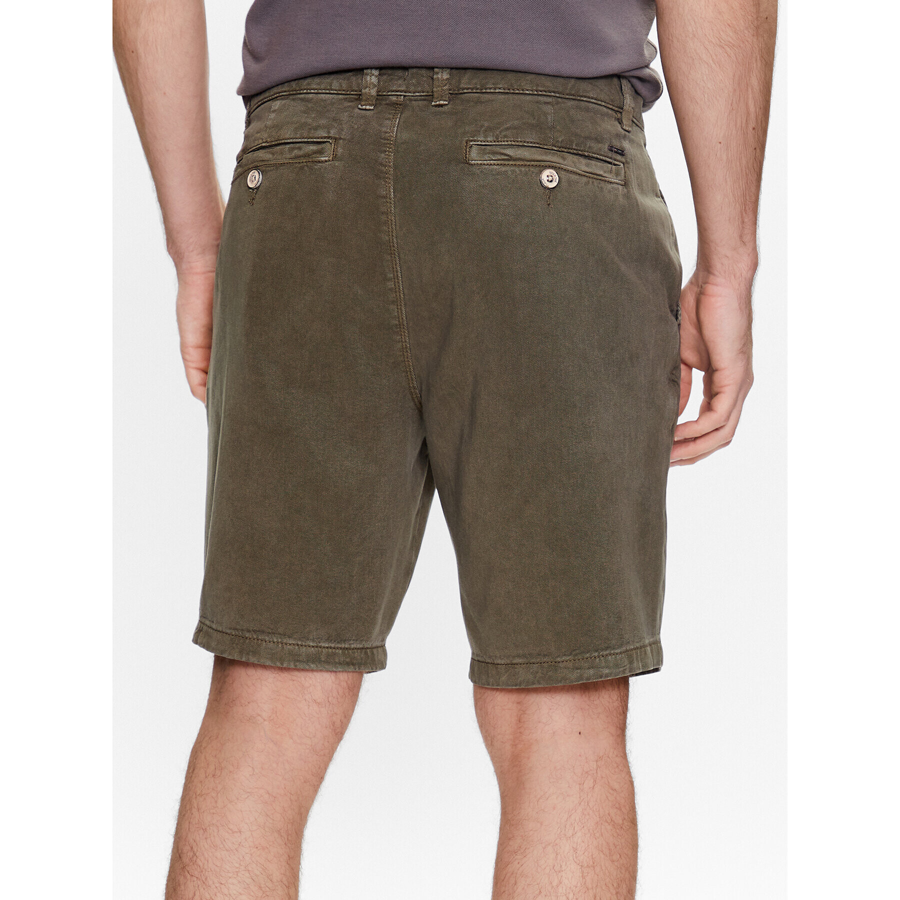 INDICODE Шорти от плат Vino 70-644 Каки Regular Fit - Pepit.bg