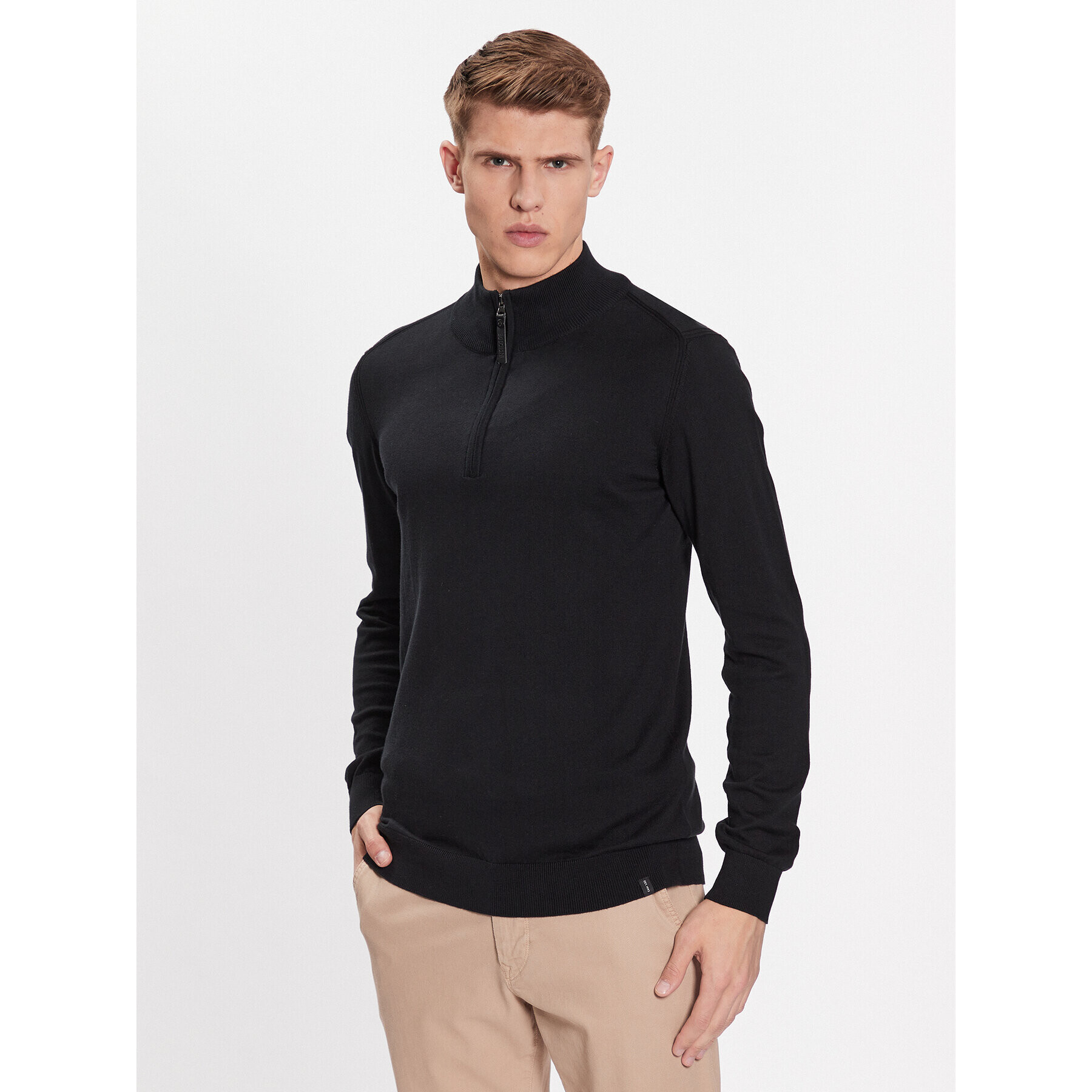 INDICODE Суитшърт Ancona 35-298 Черен Regular Fit - Pepit.bg