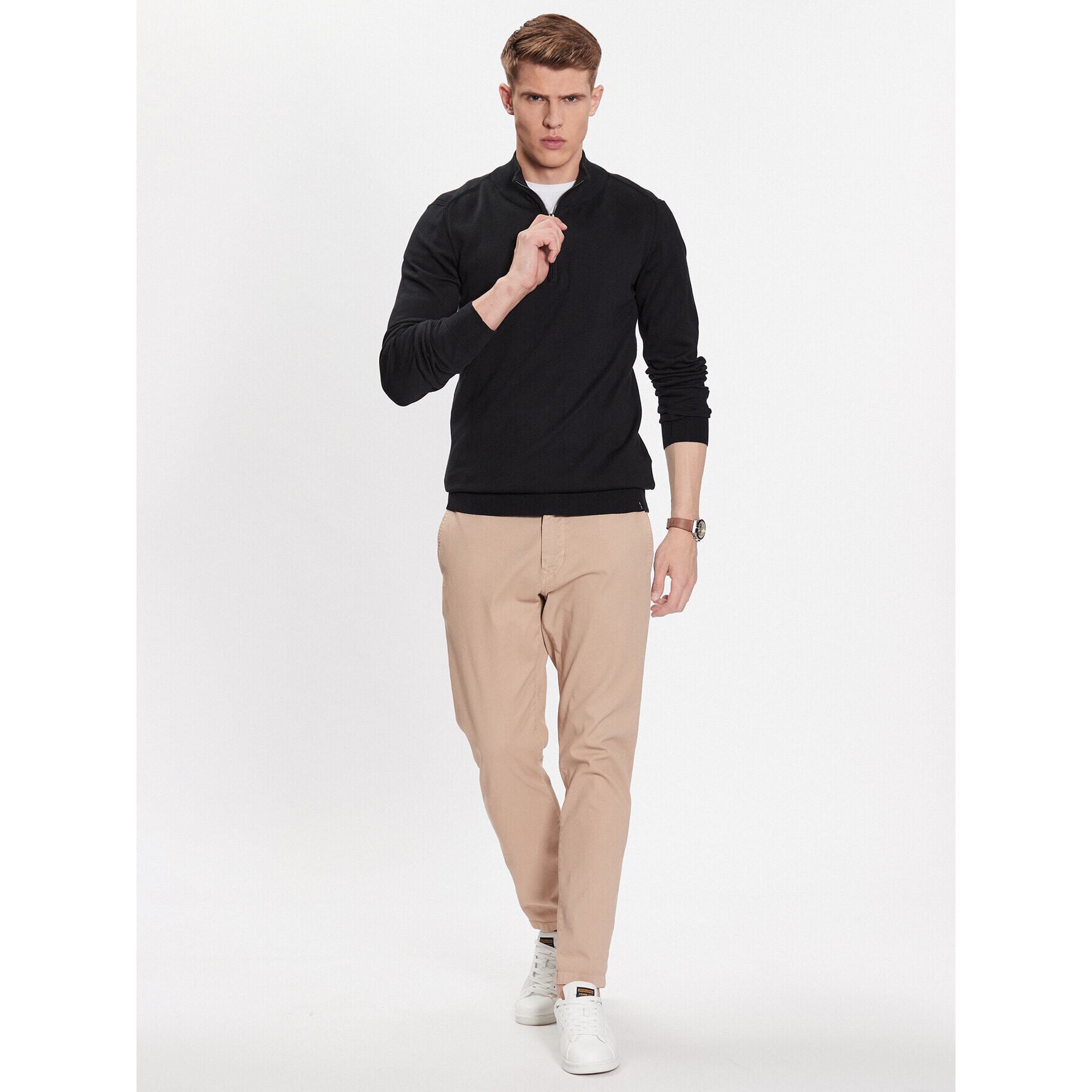 INDICODE Суитшърт Ancona 35-298 Черен Regular Fit - Pepit.bg