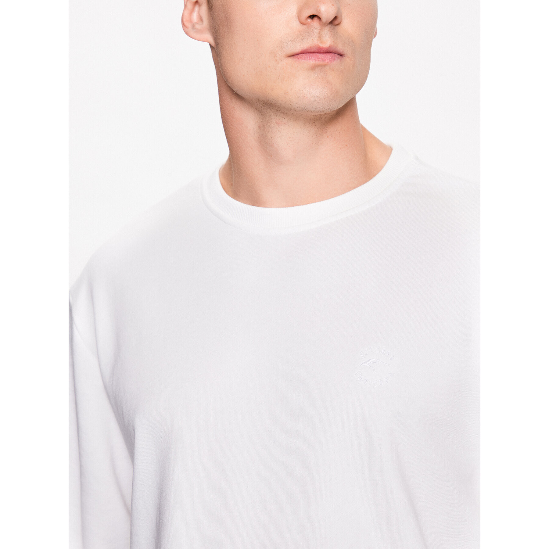 INDICODE Суитшърт Holt 50-251 Бял Regular Fit - Pepit.bg
