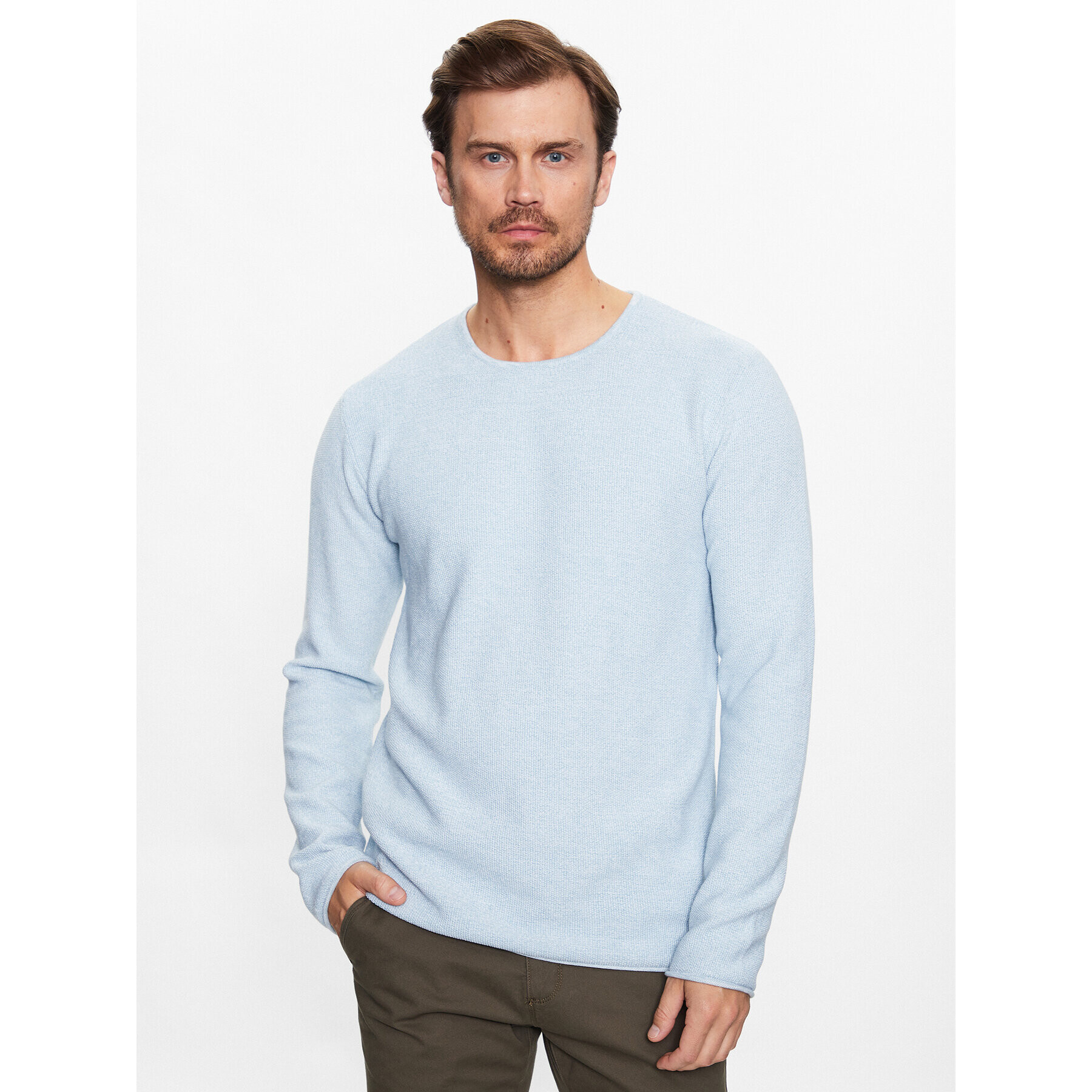 INDICODE Суитшърт Kristian 35-128 Син Regular Fit - Pepit.bg