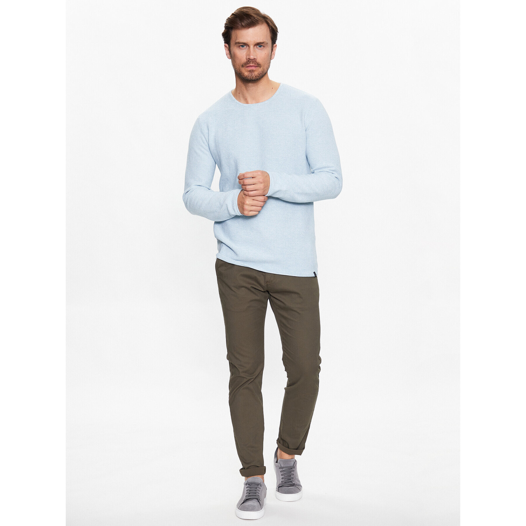 INDICODE Суитшърт Kristian 35-128 Син Regular Fit - Pepit.bg