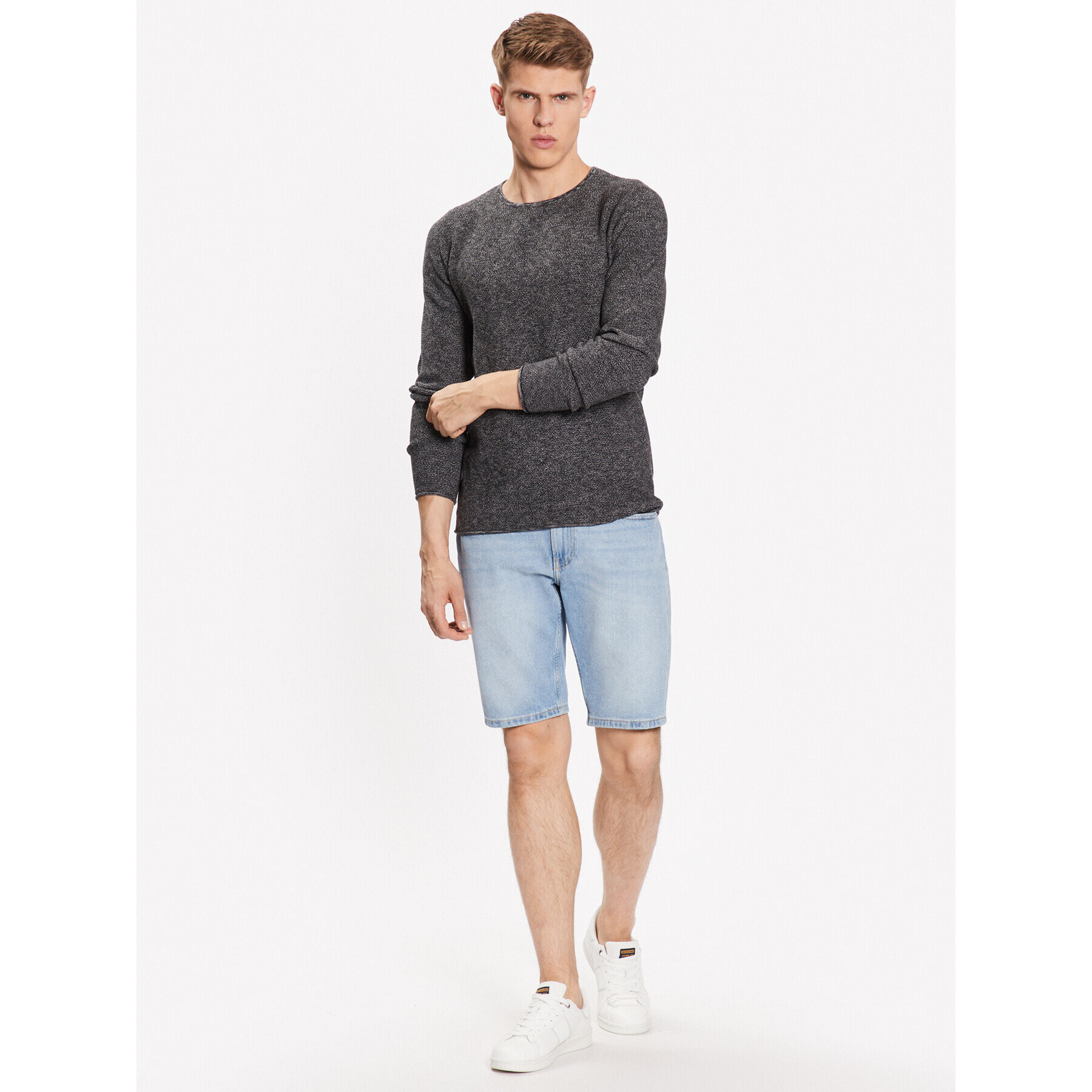 INDICODE Суитшърт Kristian 35-128 Сив Regular Fit - Pepit.bg