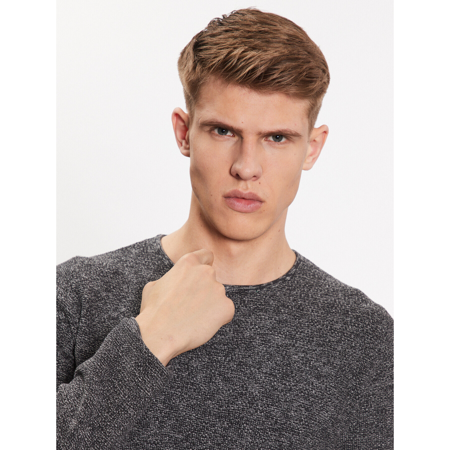 INDICODE Суитшърт Kristian 35-128 Сив Regular Fit - Pepit.bg