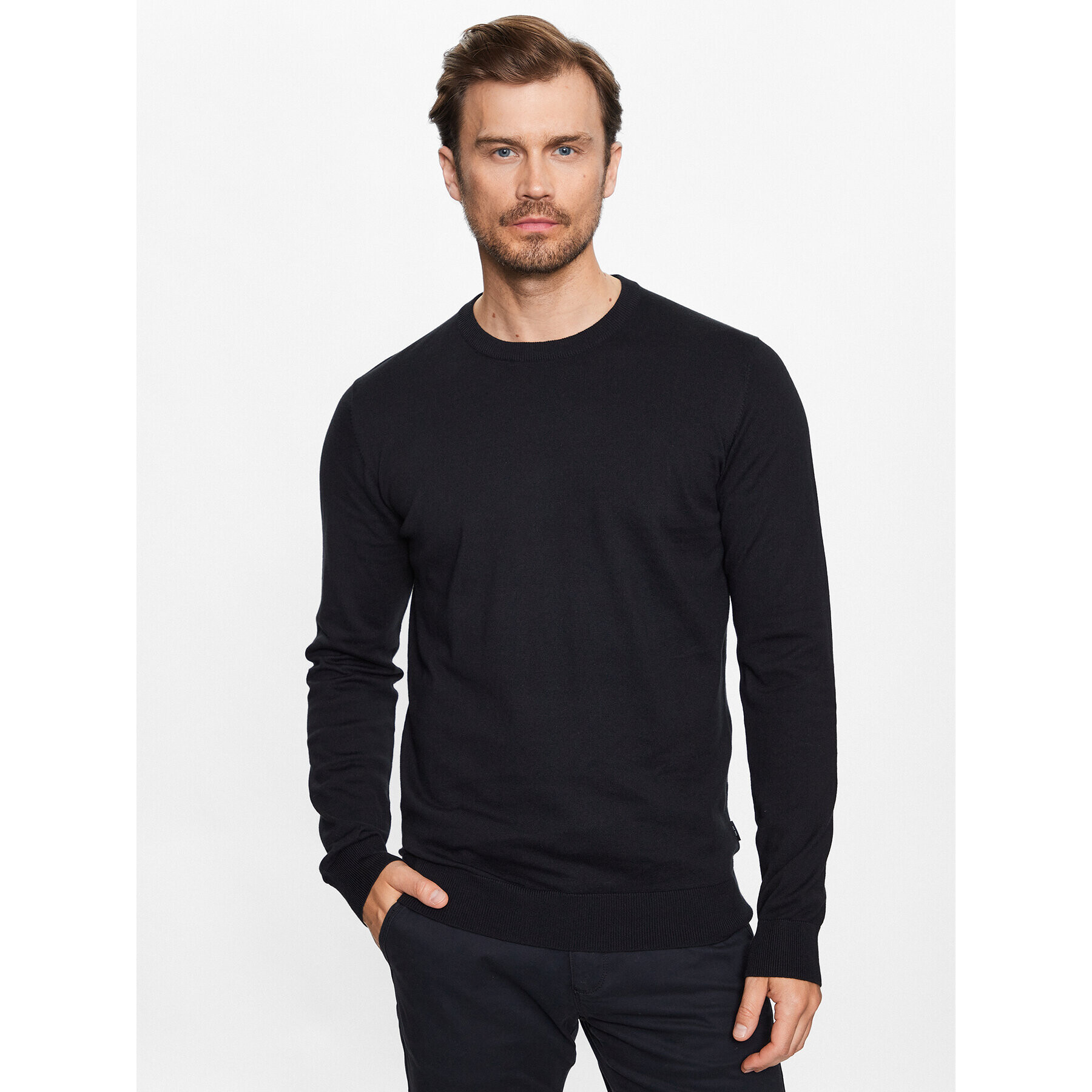 INDICODE Суитшърт Townsend 30-409 Черен Regular Fit - Pepit.bg