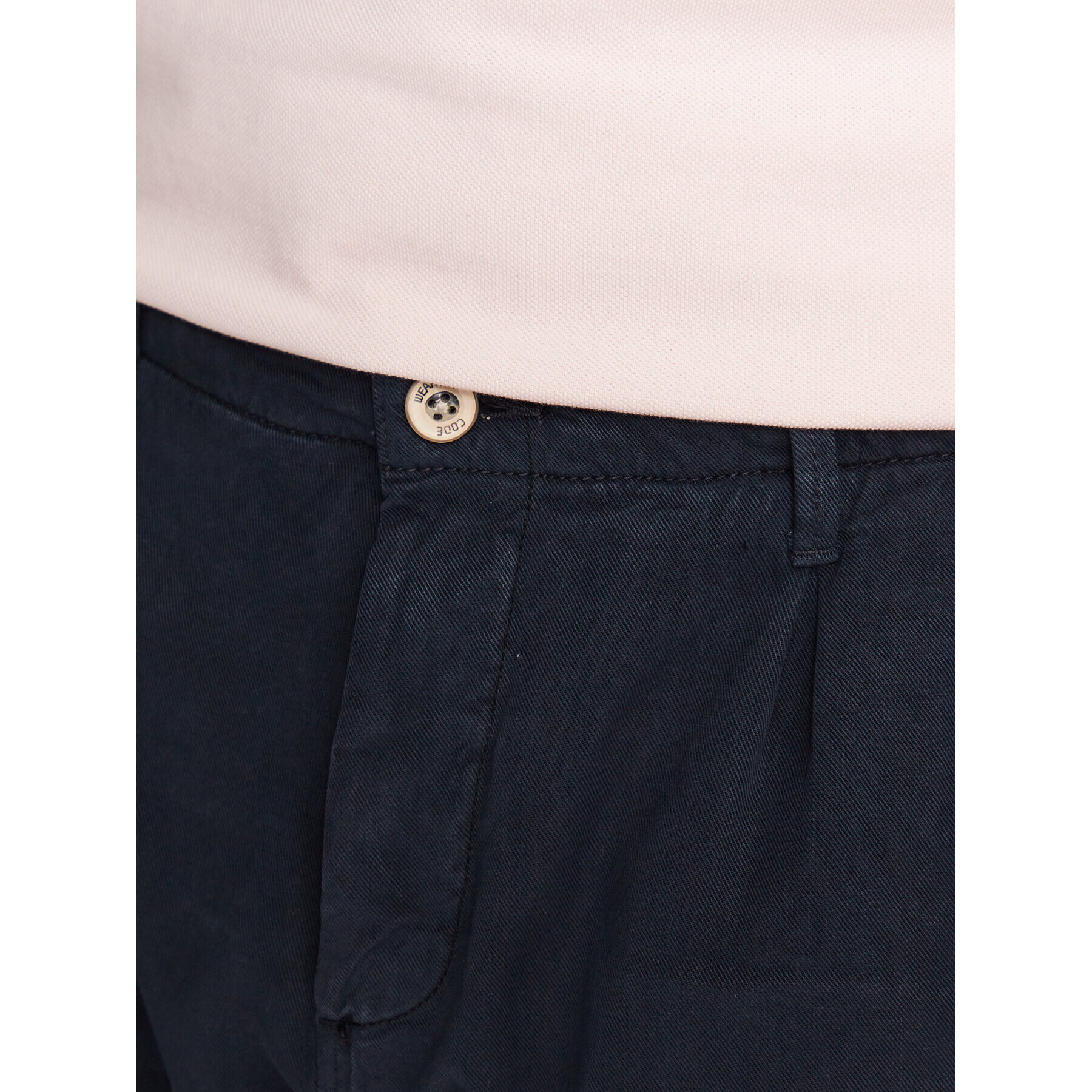 INDICODE Текстилни панталони Ville 60-291 Тъмносин Regular Fit - Pepit.bg
