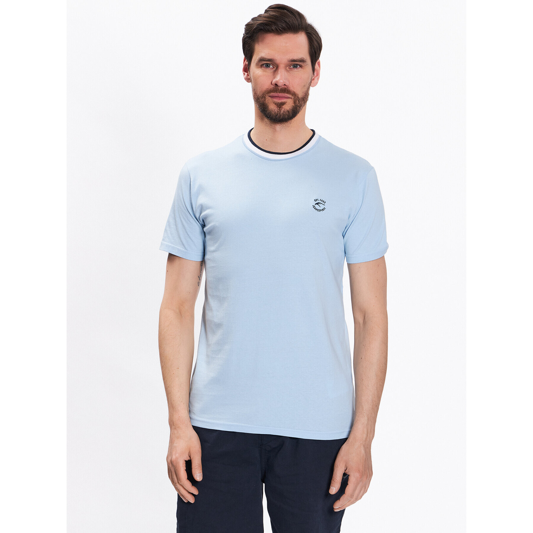 INDICODE Тишърт Atlas 40-927 Син Regular Fit - Pepit.bg