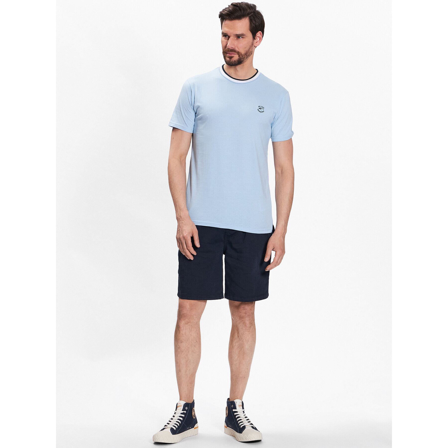 INDICODE Тишърт Atlas 40-927 Син Regular Fit - Pepit.bg