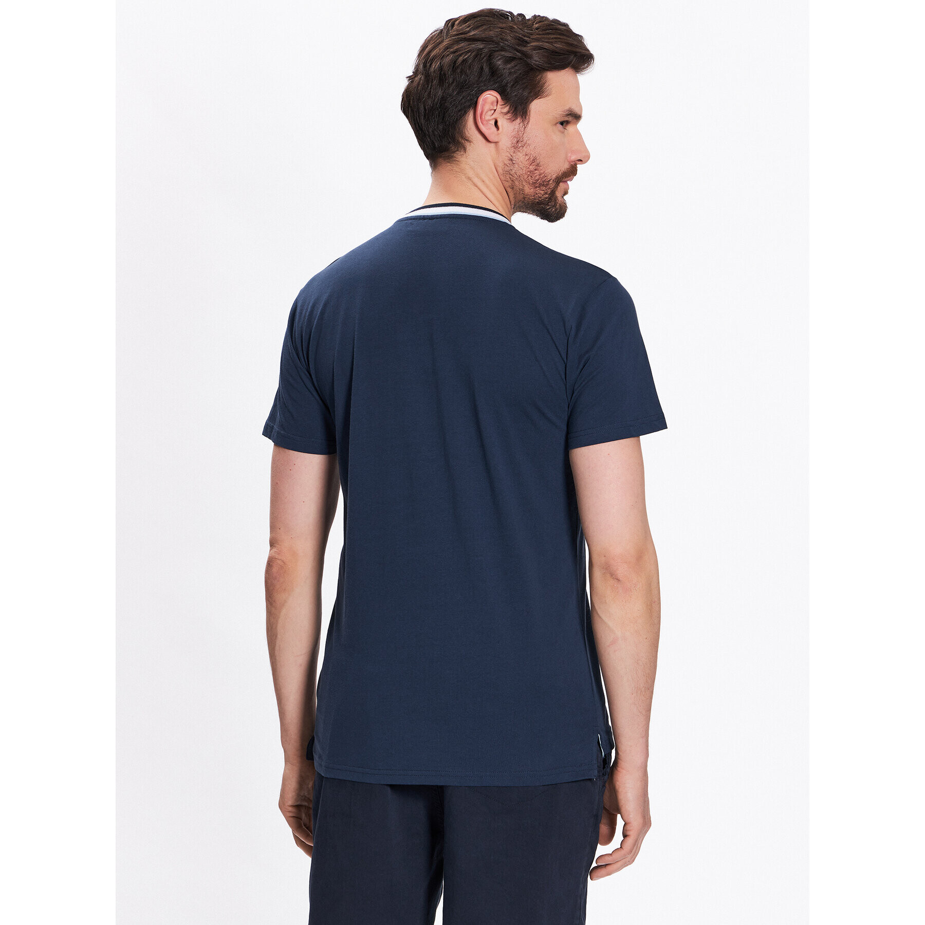INDICODE Тишърт Atlas 40-927 Тъмносин Regular Fit - Pepit.bg