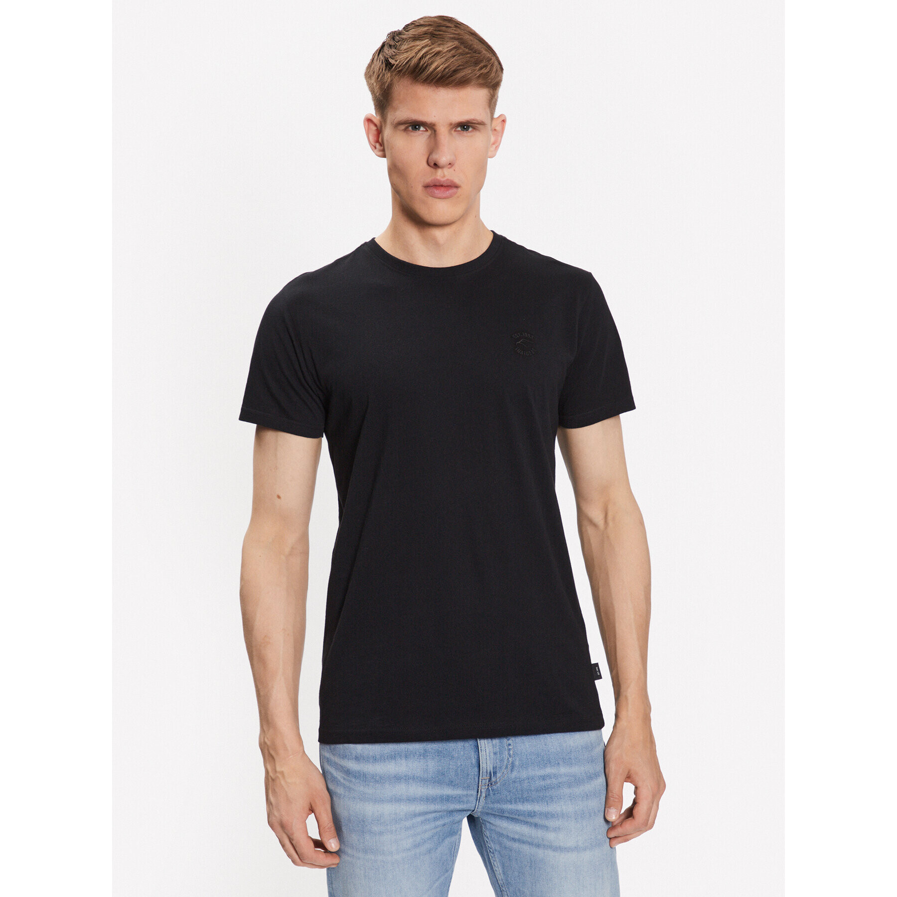 INDICODE Тишърт Axel 41-005 Черен Regular Fit - Pepit.bg