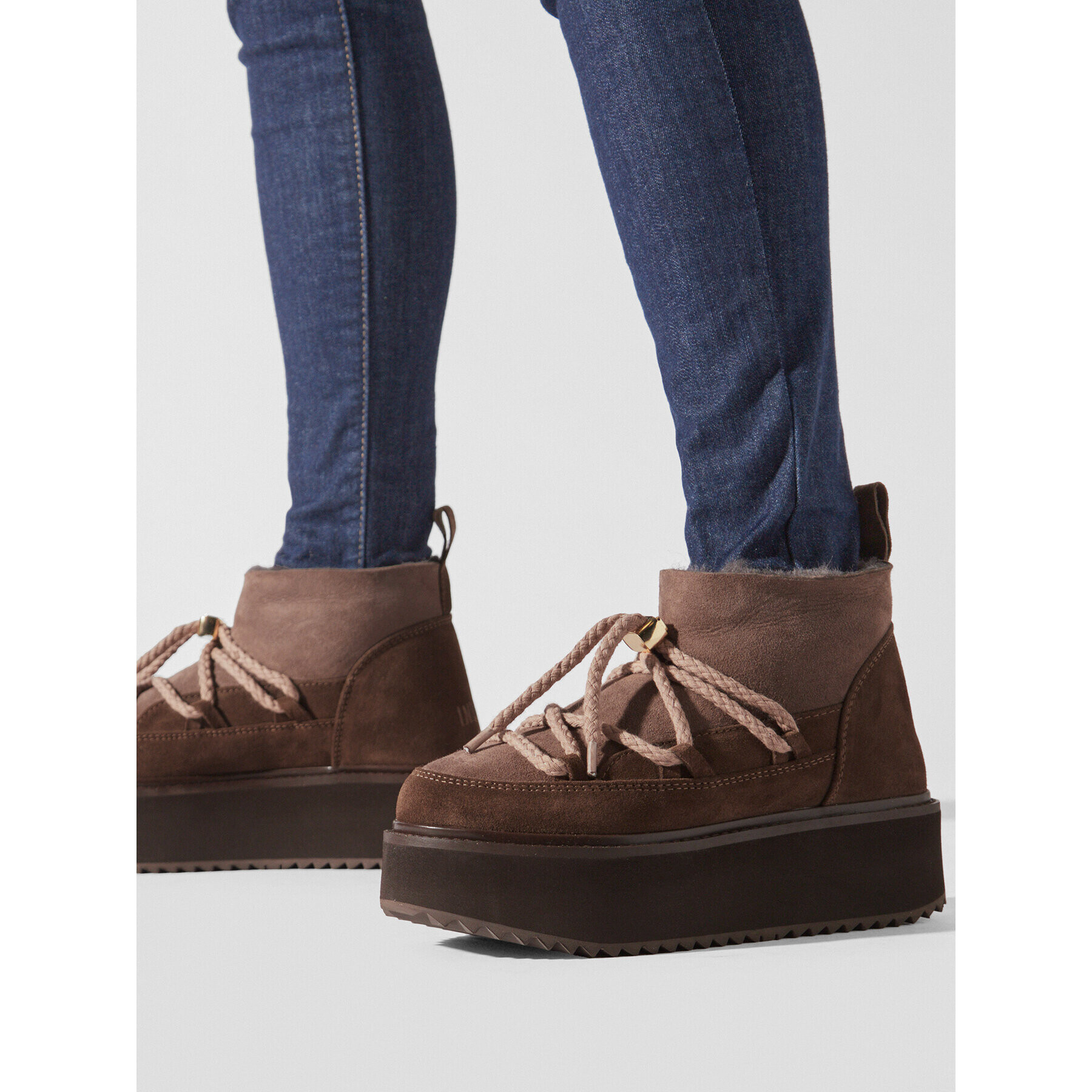 Inuikii Апрески Classic Low Platform 75104-105 Кафяв - Pepit.bg