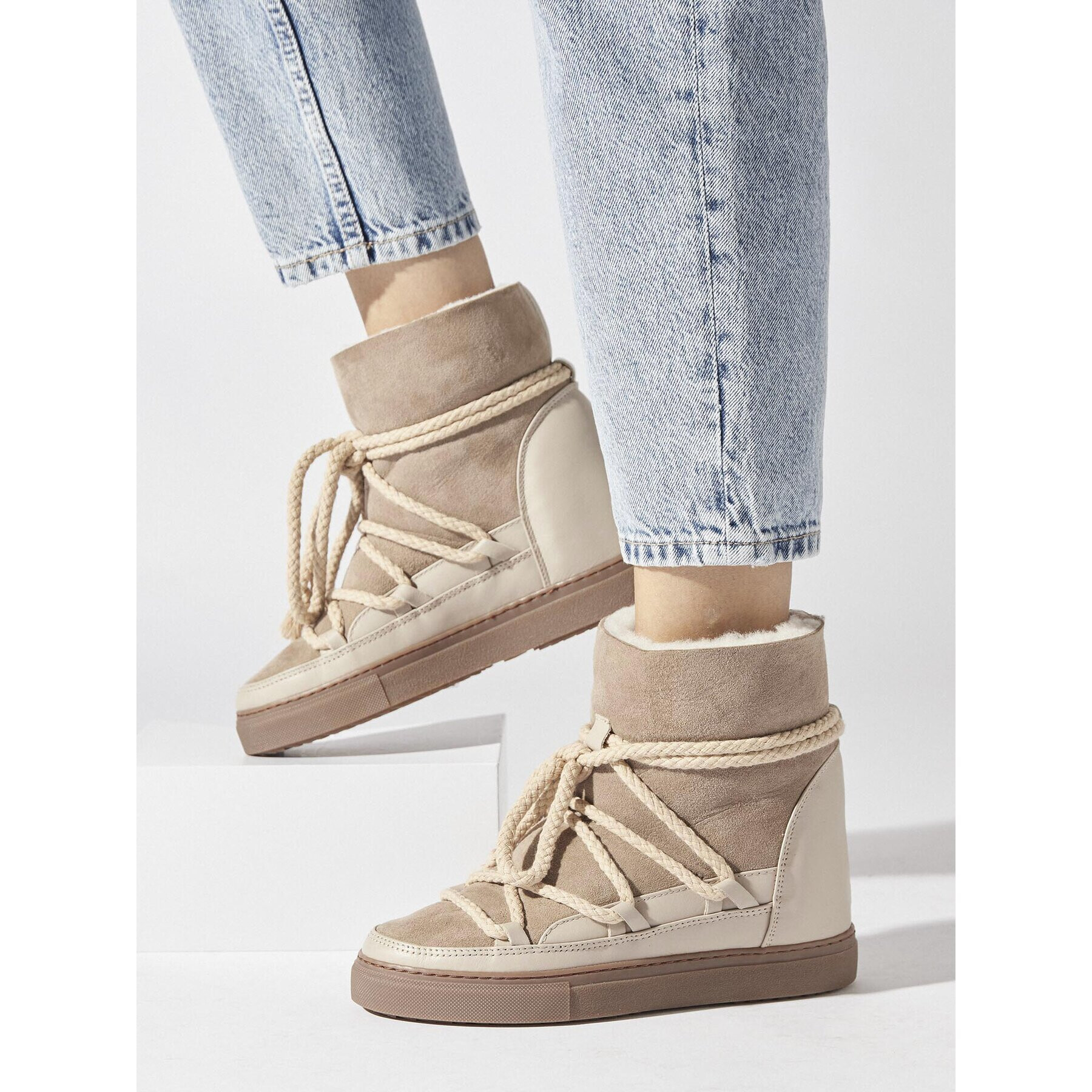 Inuikii Апрески Classic Wedge 75203-005 Бежов - Pepit.bg