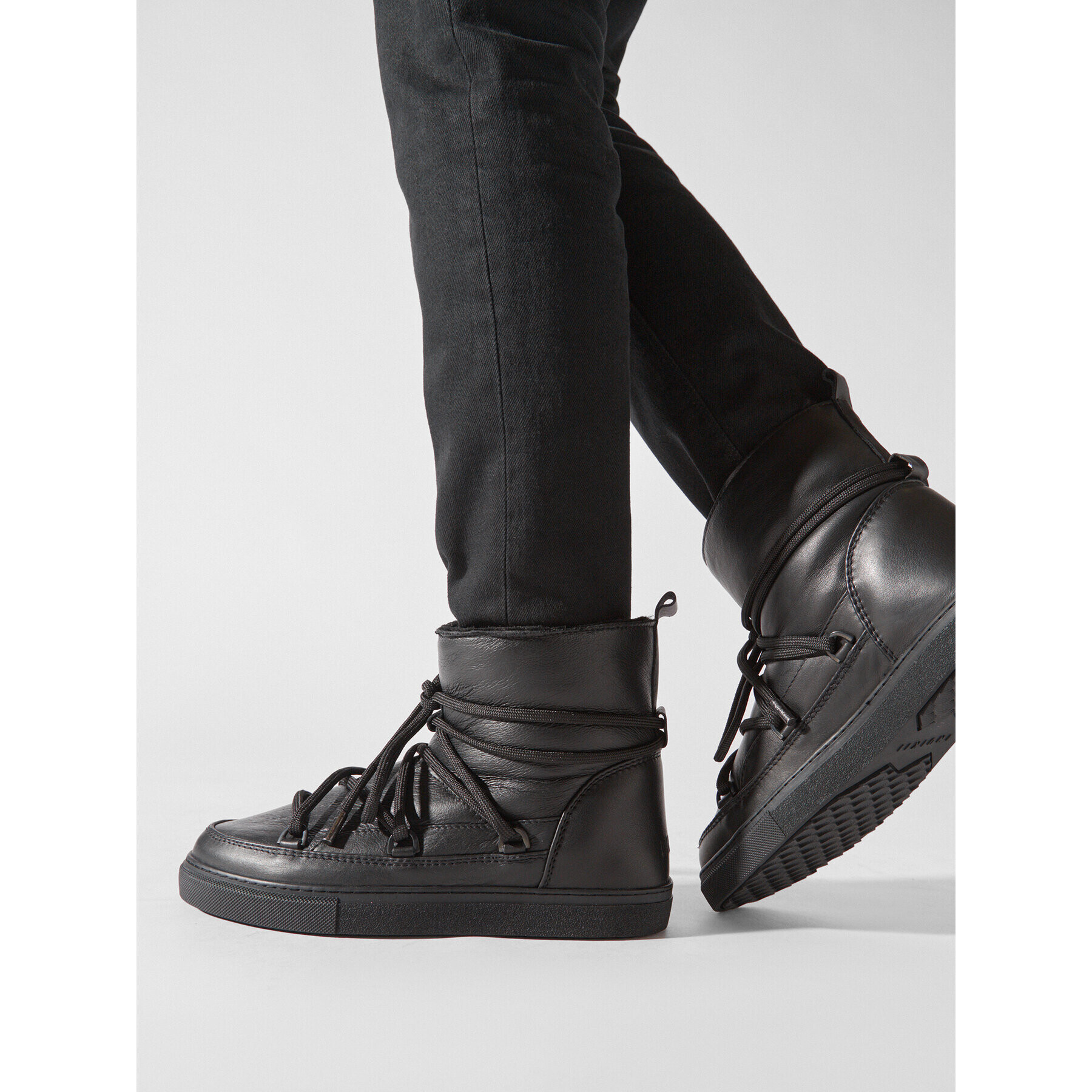 Inuikii Апрески Full Leather 55102-087 Черен - Pepit.bg