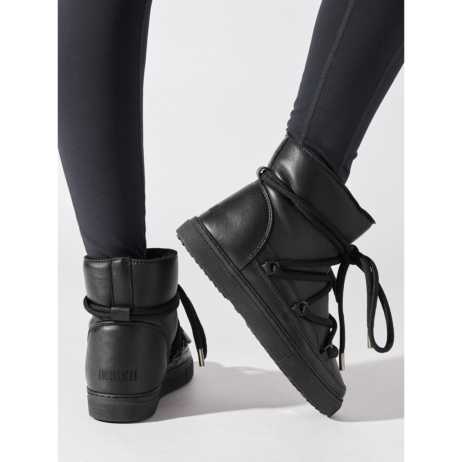 Inuikii Апрески Full Leather 75202-087 Черен - Pepit.bg
