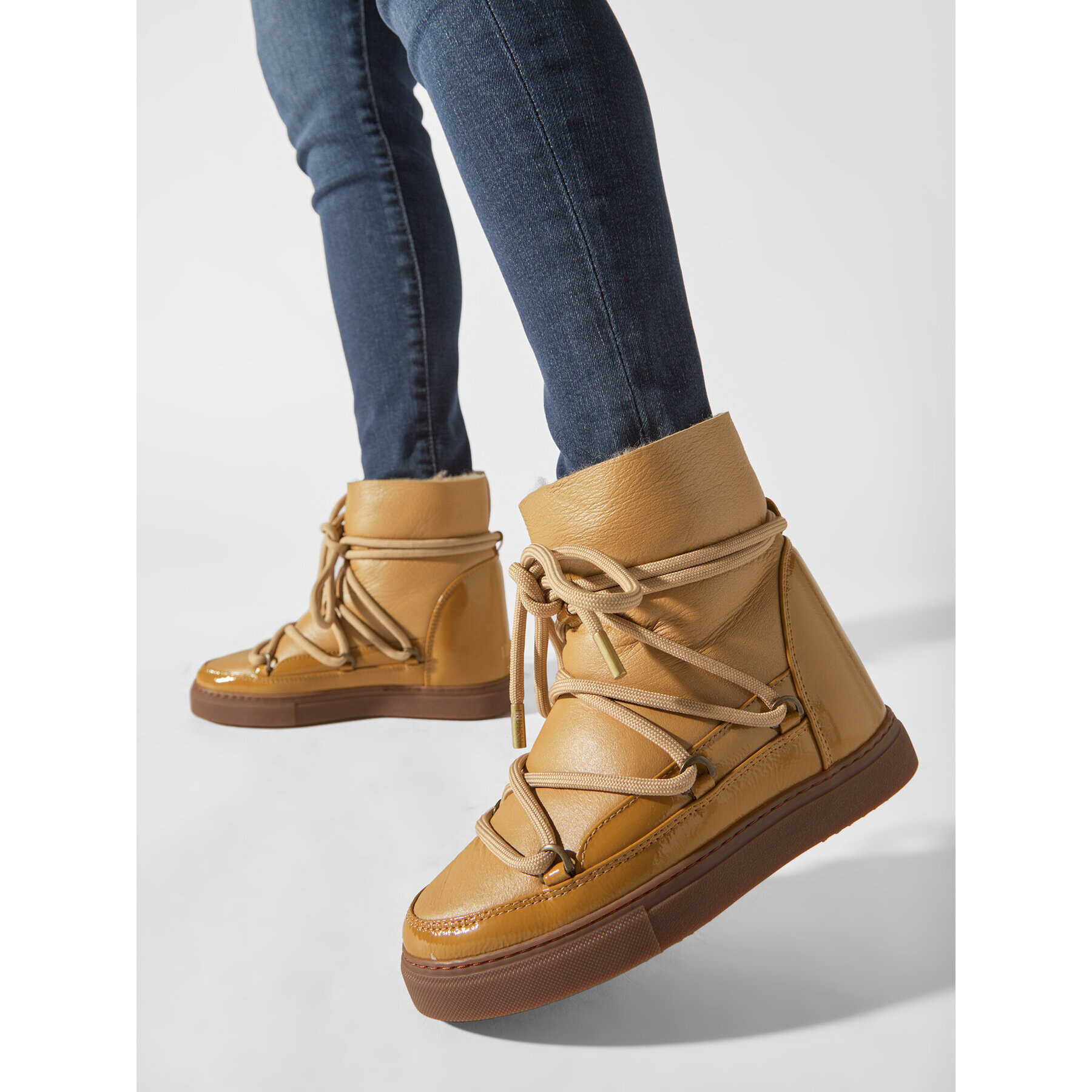 Inuikii Апрески Gloss Wedge 75203-007 Бежов - Pepit.bg