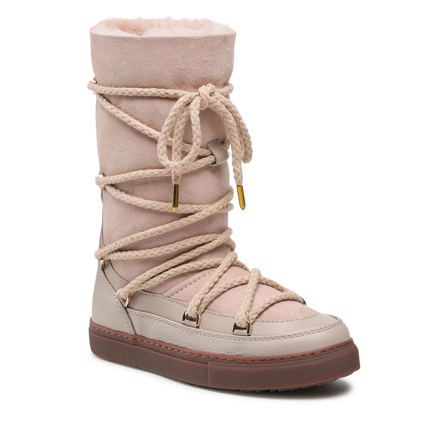 Inuikii Ботуши Classic High Laced 70107-096 Бежов - Pepit.bg